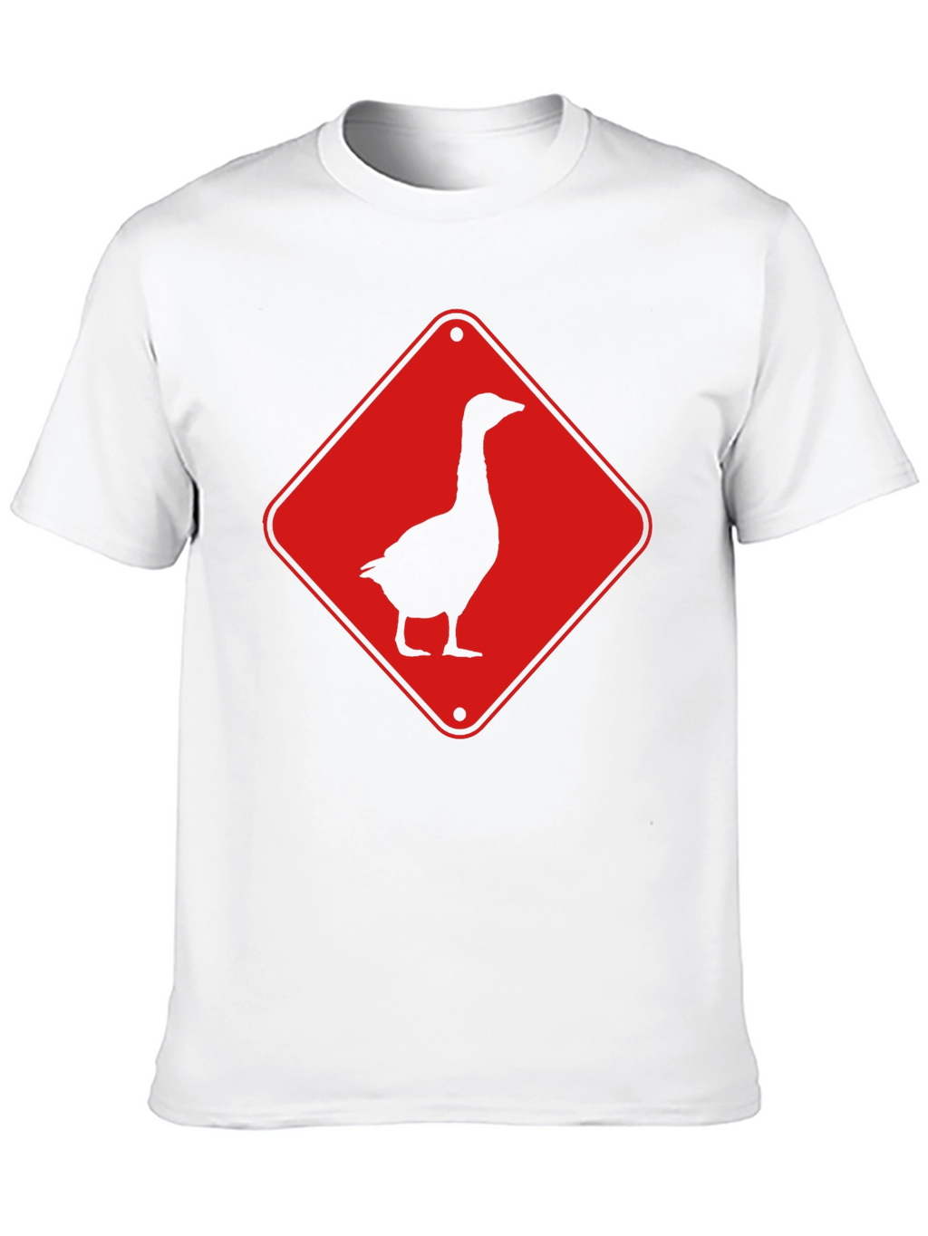 Goose Crossing Sign T-Shirt - Black