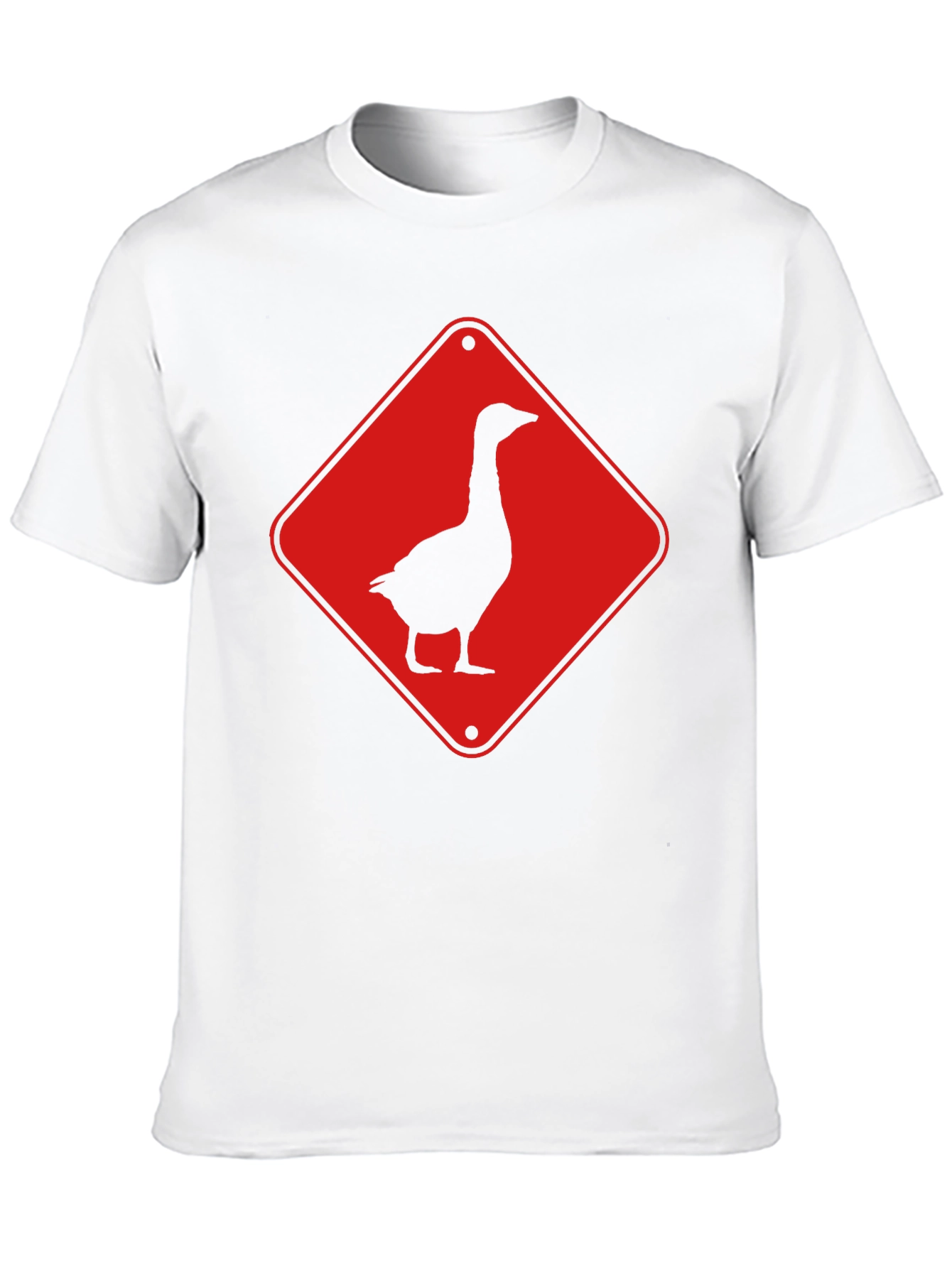 Goose Crossing Sign T-Shirt - Black