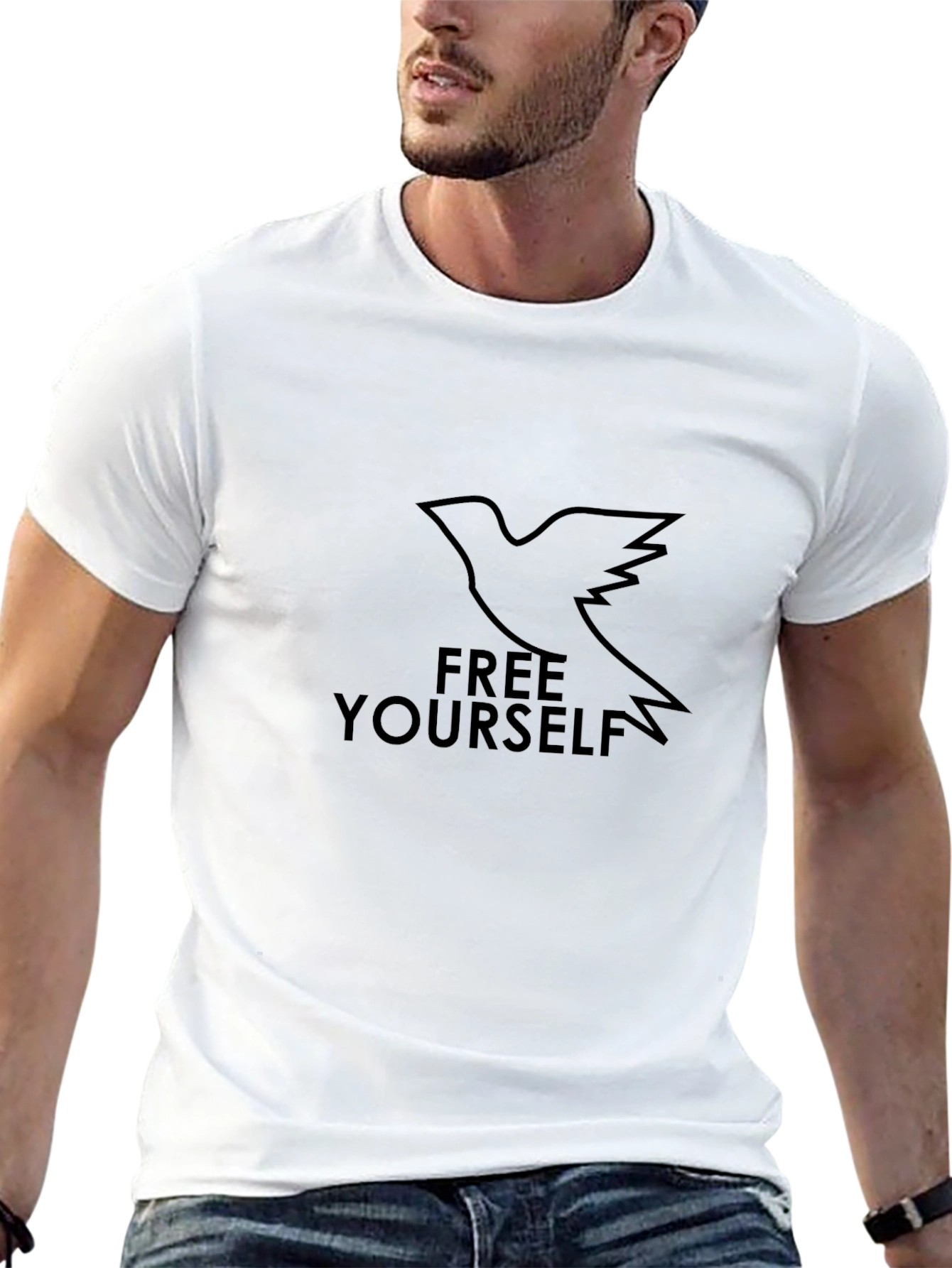 Free Yourself Graphic Black T-Shirt