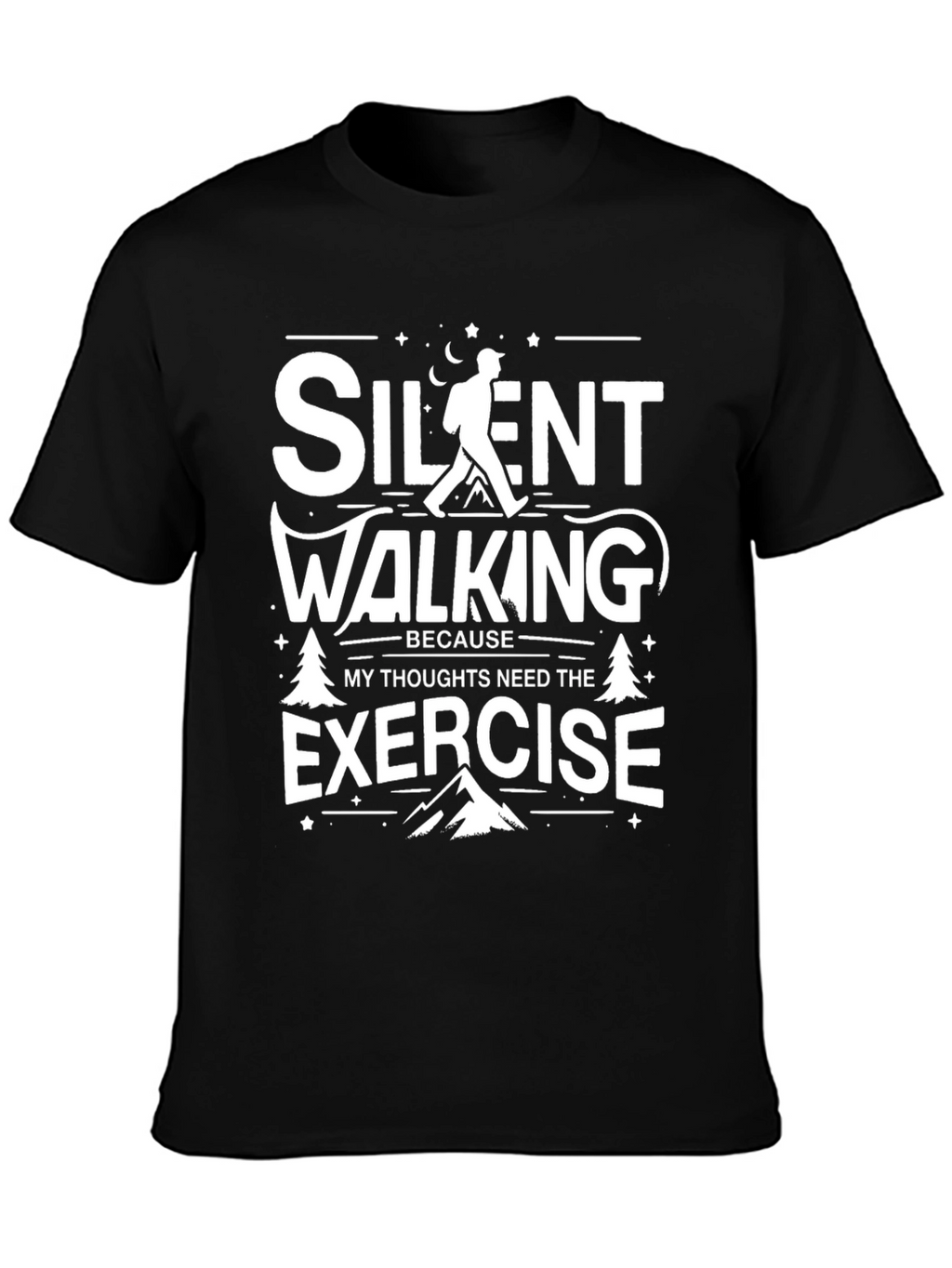 Silent Walking Exercise Graphic Tee