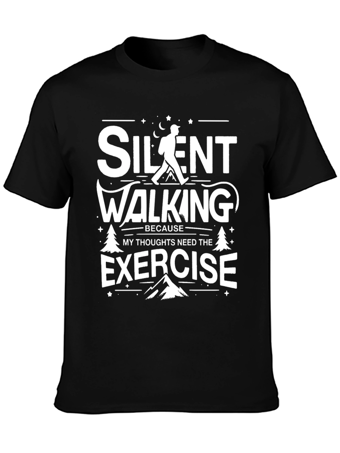 Silent Walking Exercise Graphic Tee