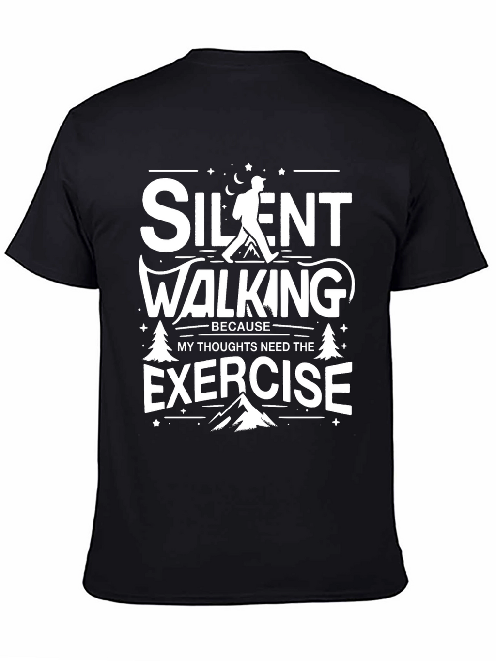 Silent Walking Exercise Graphic Tee