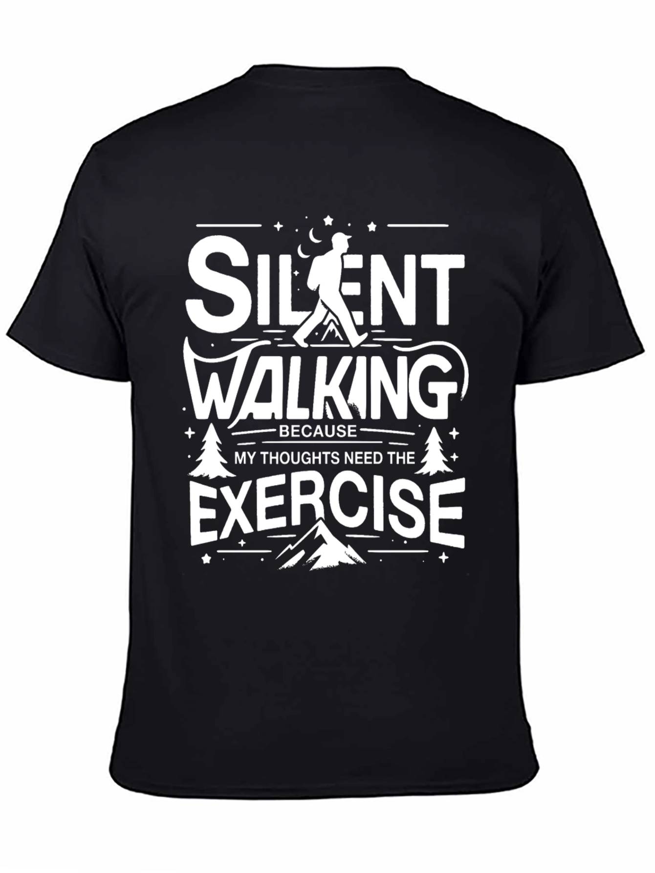 Silent Walking Exercise Graphic Tee