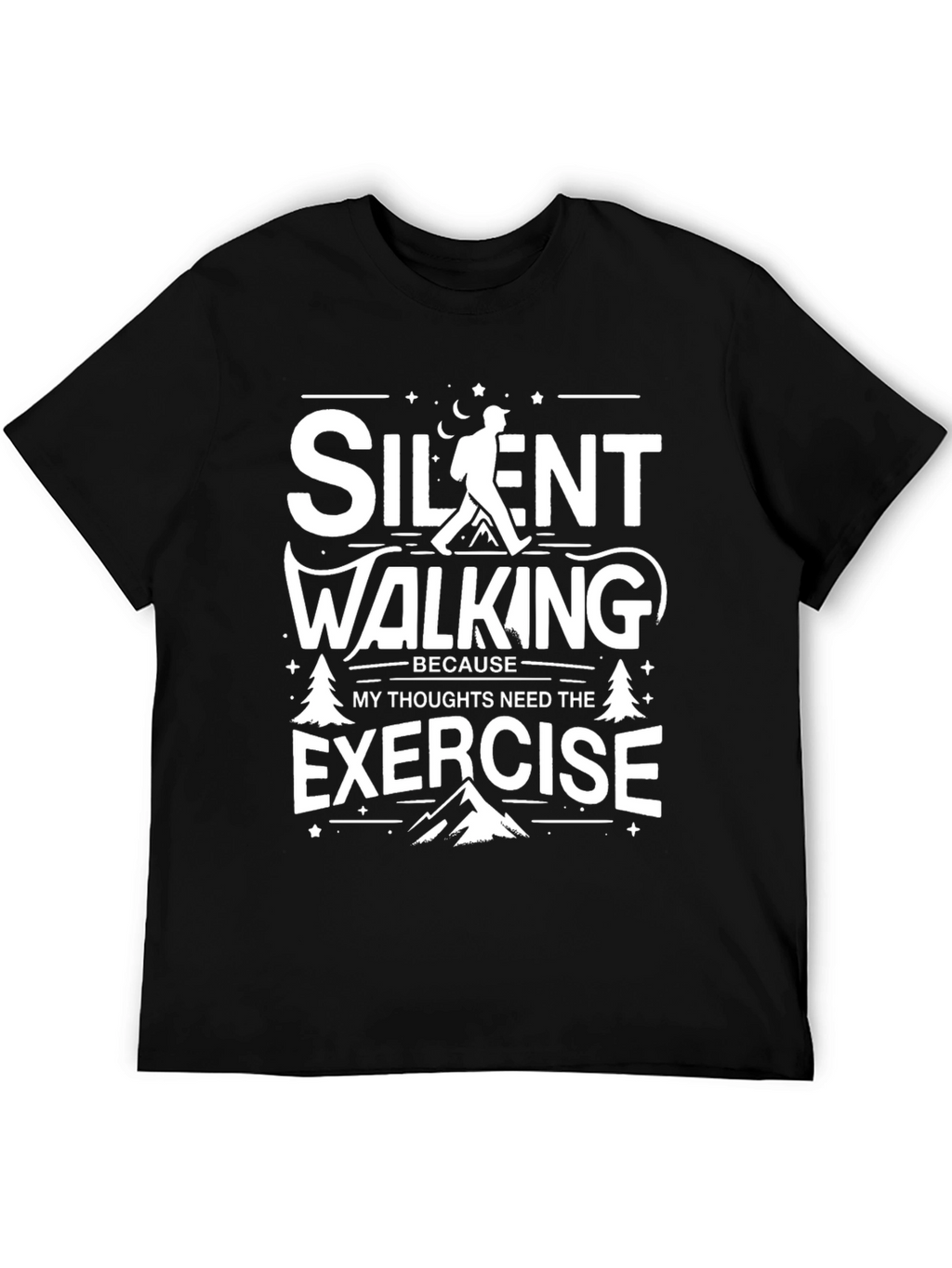 Silent Walking Exercise Graphic Tee