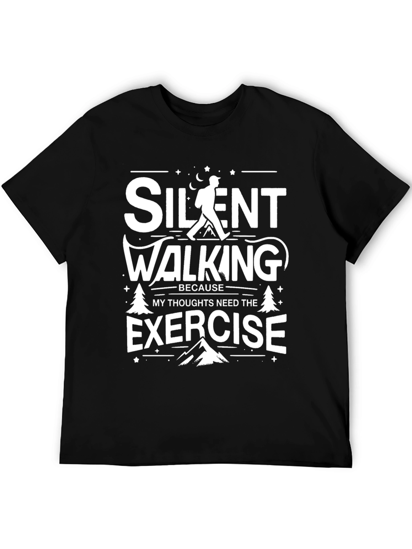 Silent Walking Exercise Graphic Tee