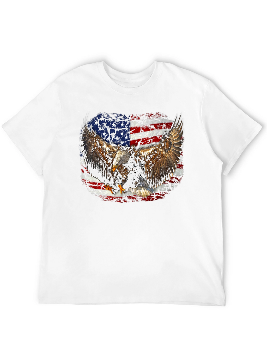 American Flag Eagle Graphic T-Shirt