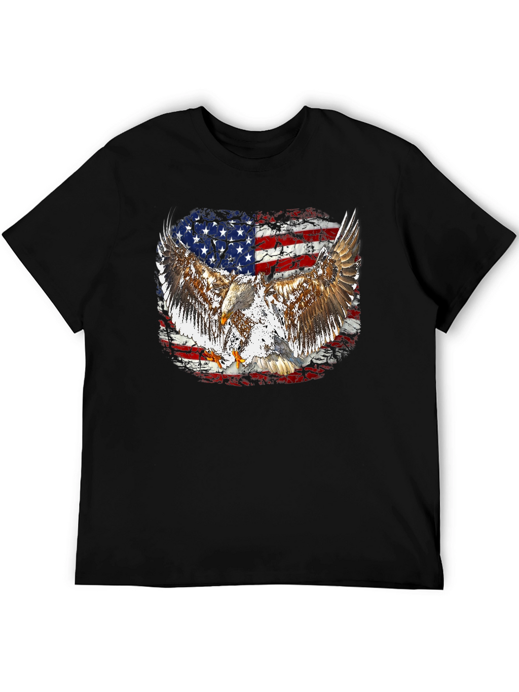 American Flag Eagle Graphic T-Shirt