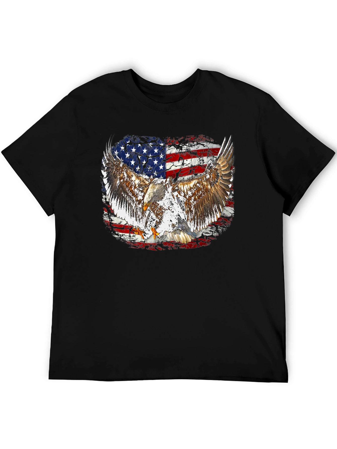 American Flag Eagle Graphic T-Shirt