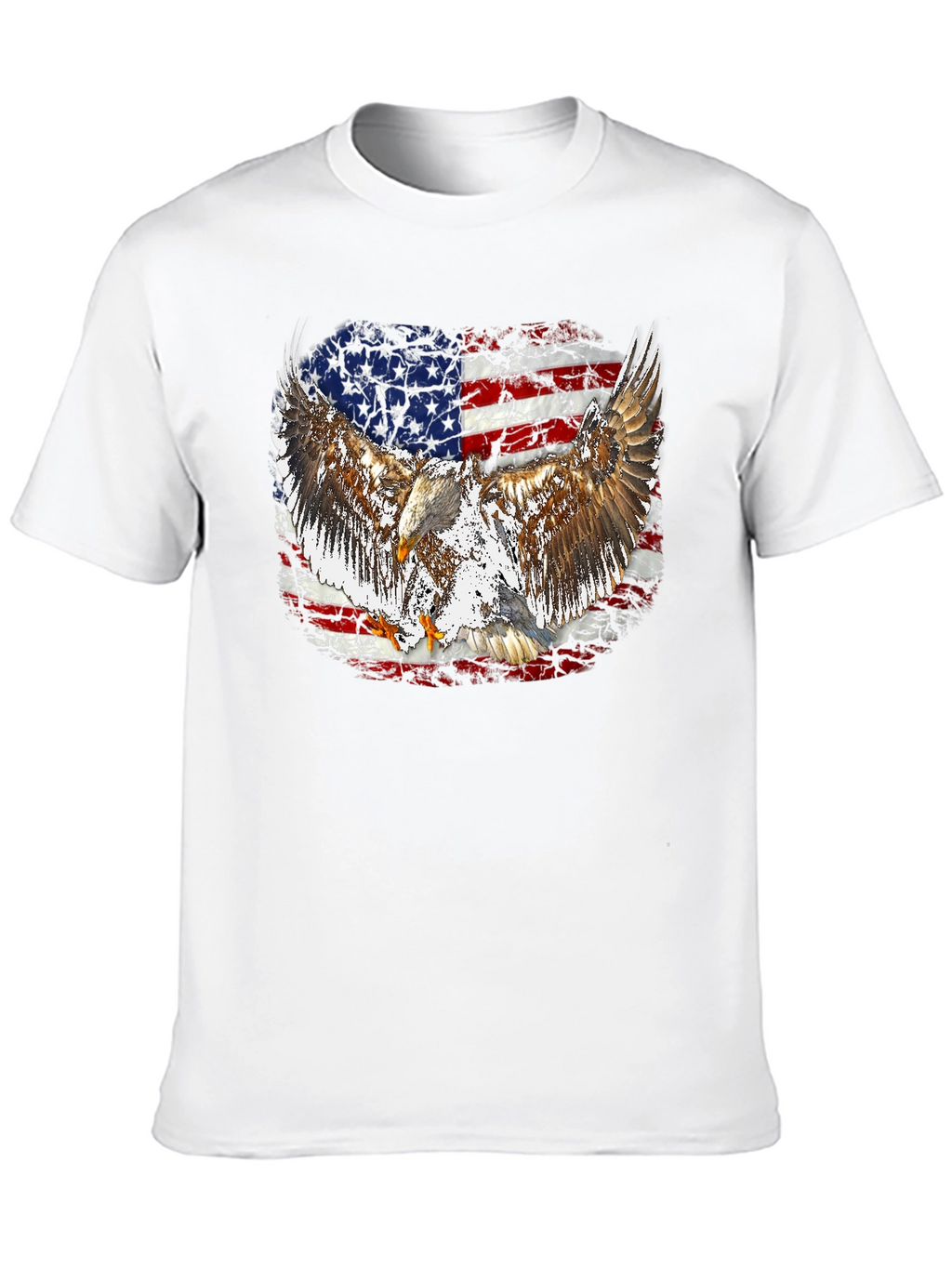 American Flag Eagle Graphic T-Shirt