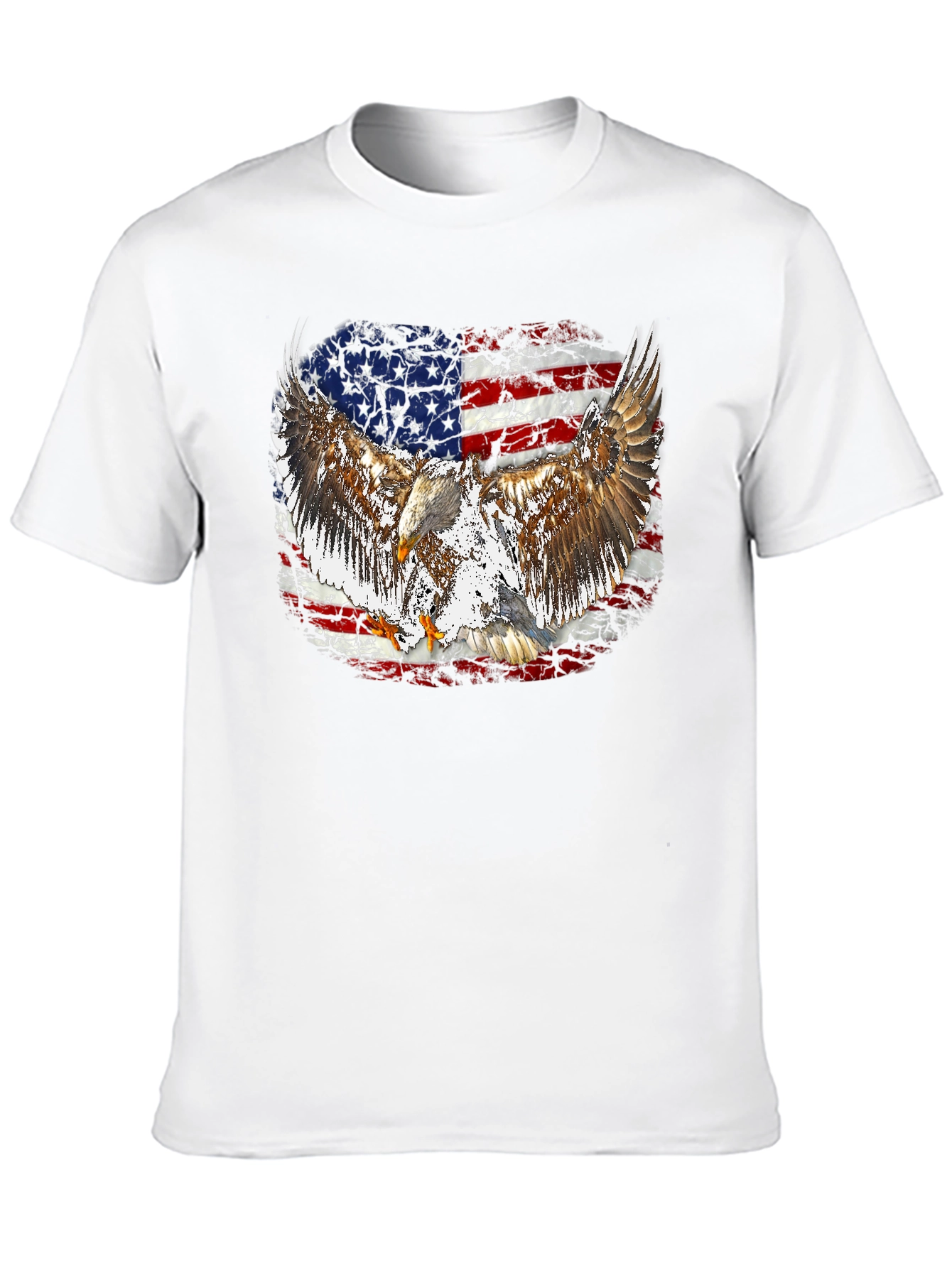 American Flag Eagle Graphic T-Shirt
