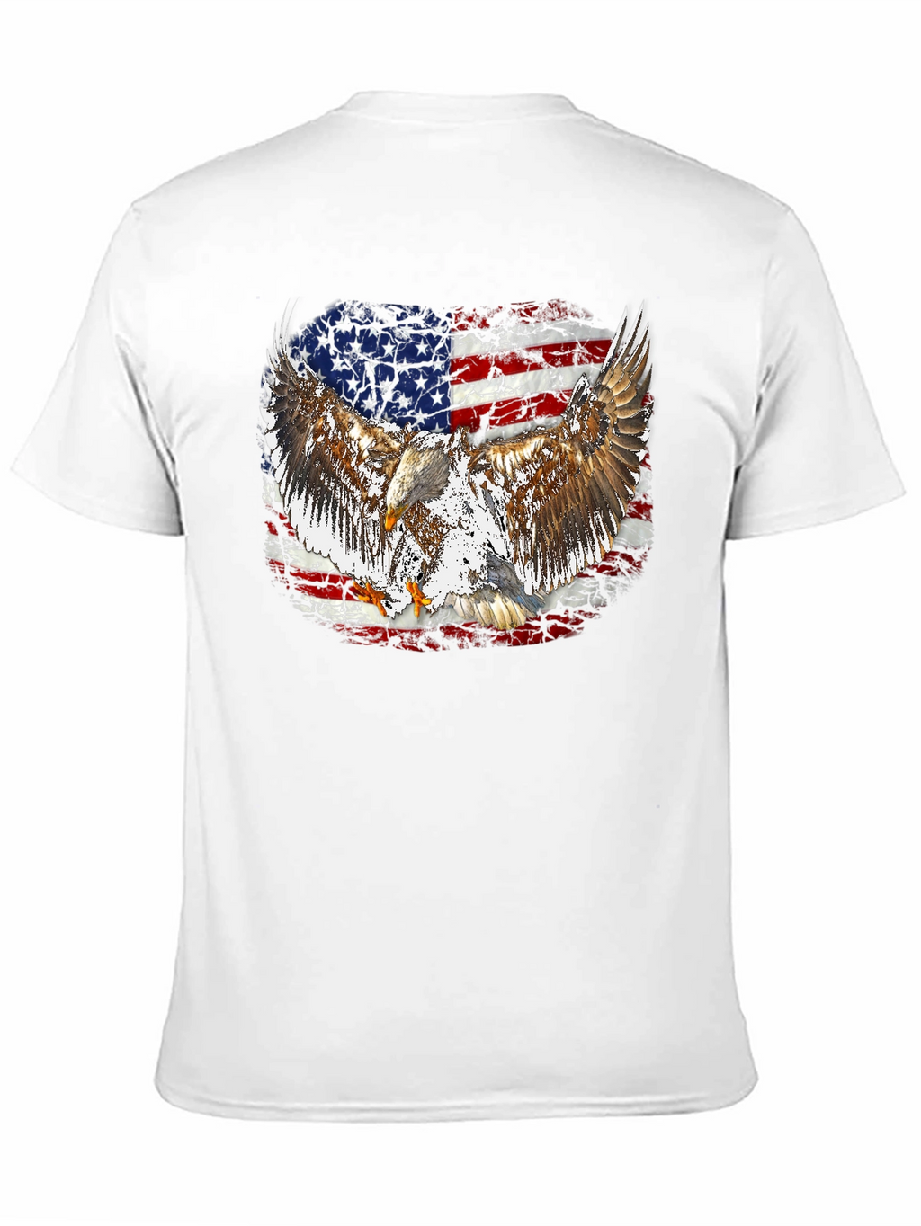 American Flag Eagle Graphic T-Shirt