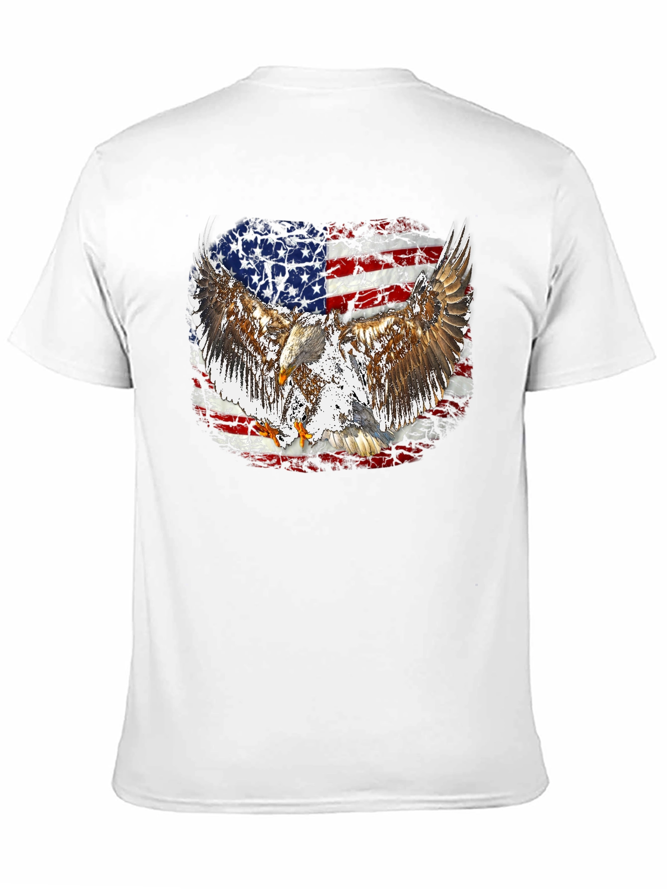 American Flag Eagle Graphic T-Shirt