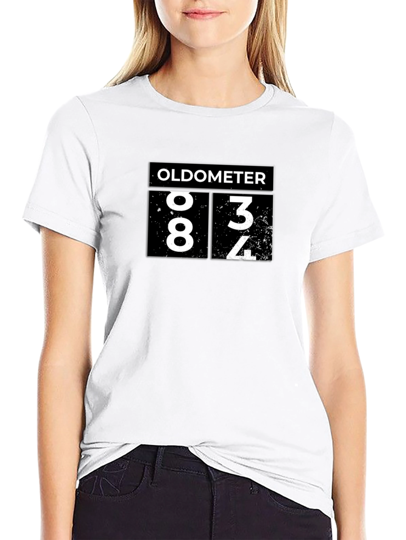 Oldometer 83 to 84 Funny Birthday T-Shirt