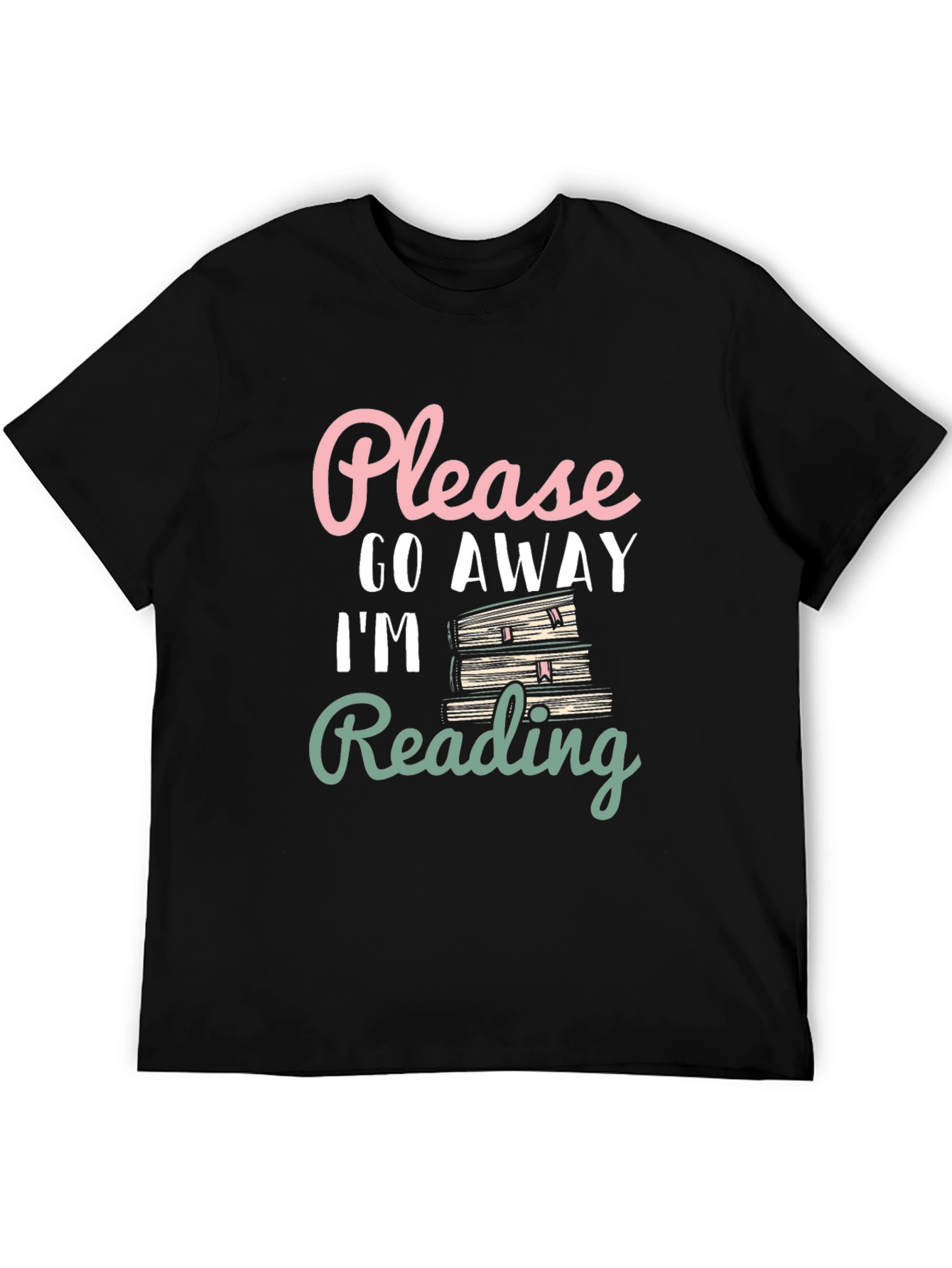 Funny Reading T-Shirt - Please Go Away Book Lover Tee