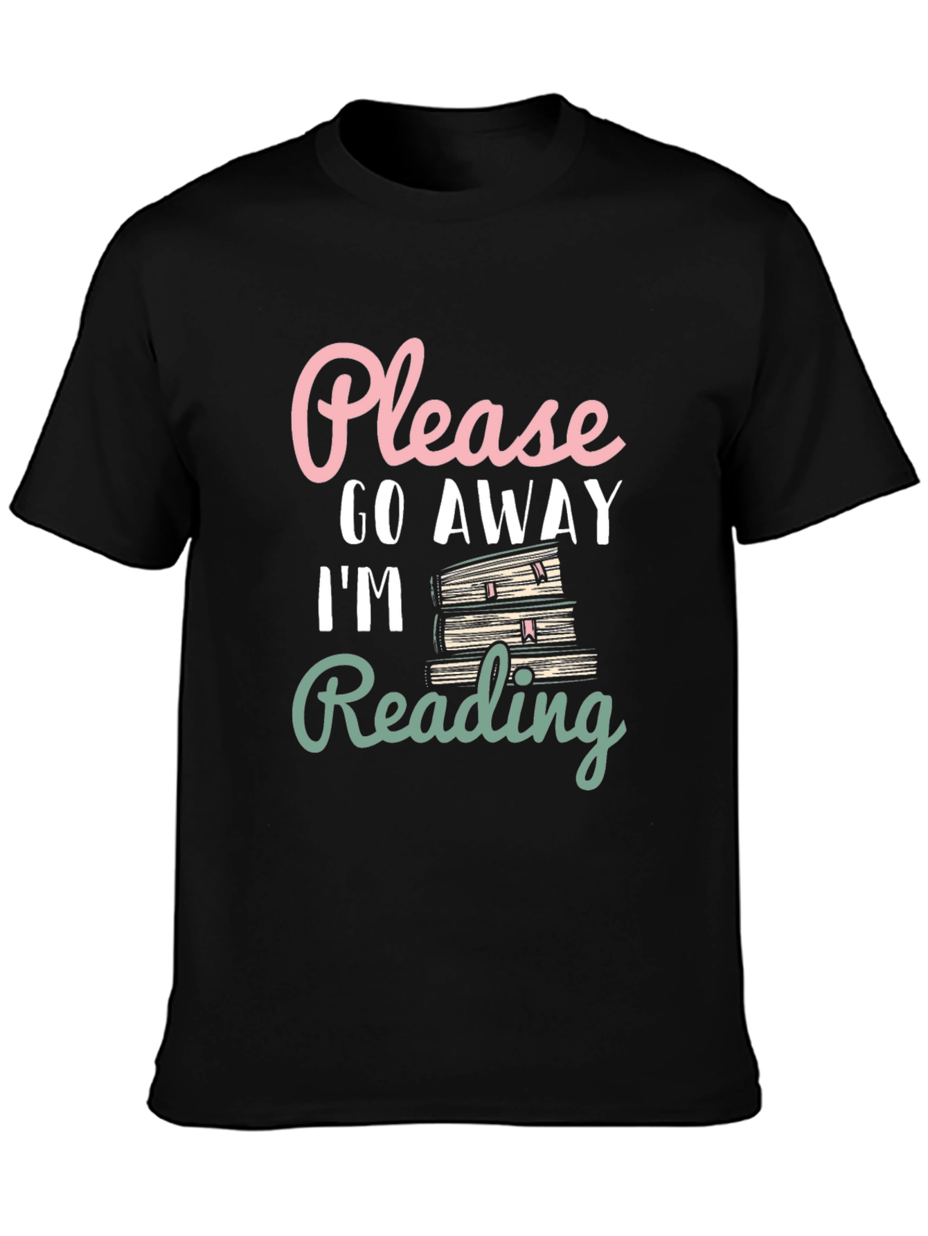 Funny Reading T-Shirt - Please Go Away Book Lover Tee