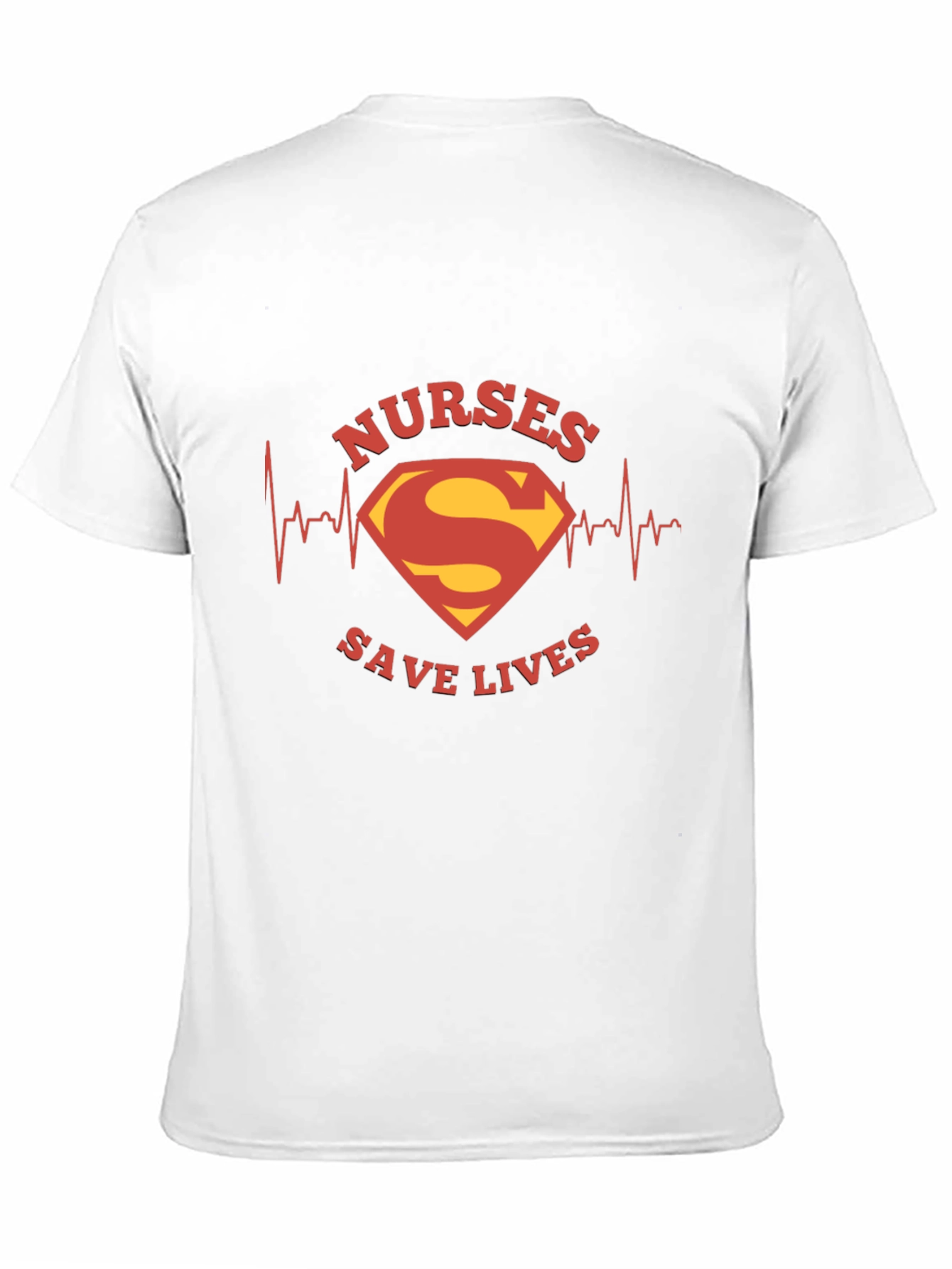 Nurses Save Lives Superman Style Black Tee