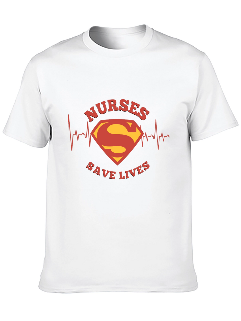 Nurses Save Lives Superman Style Black Tee