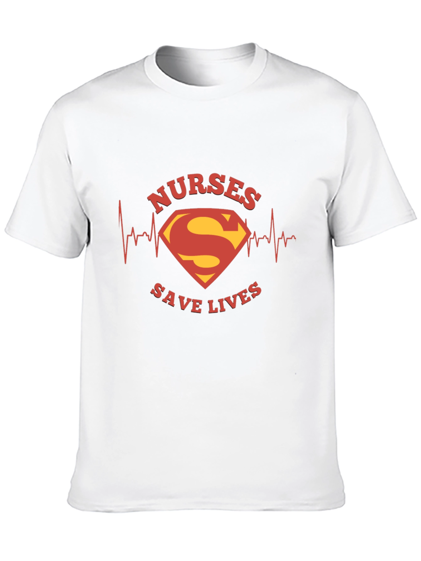 Nurses Save Lives Superman Style Black Tee