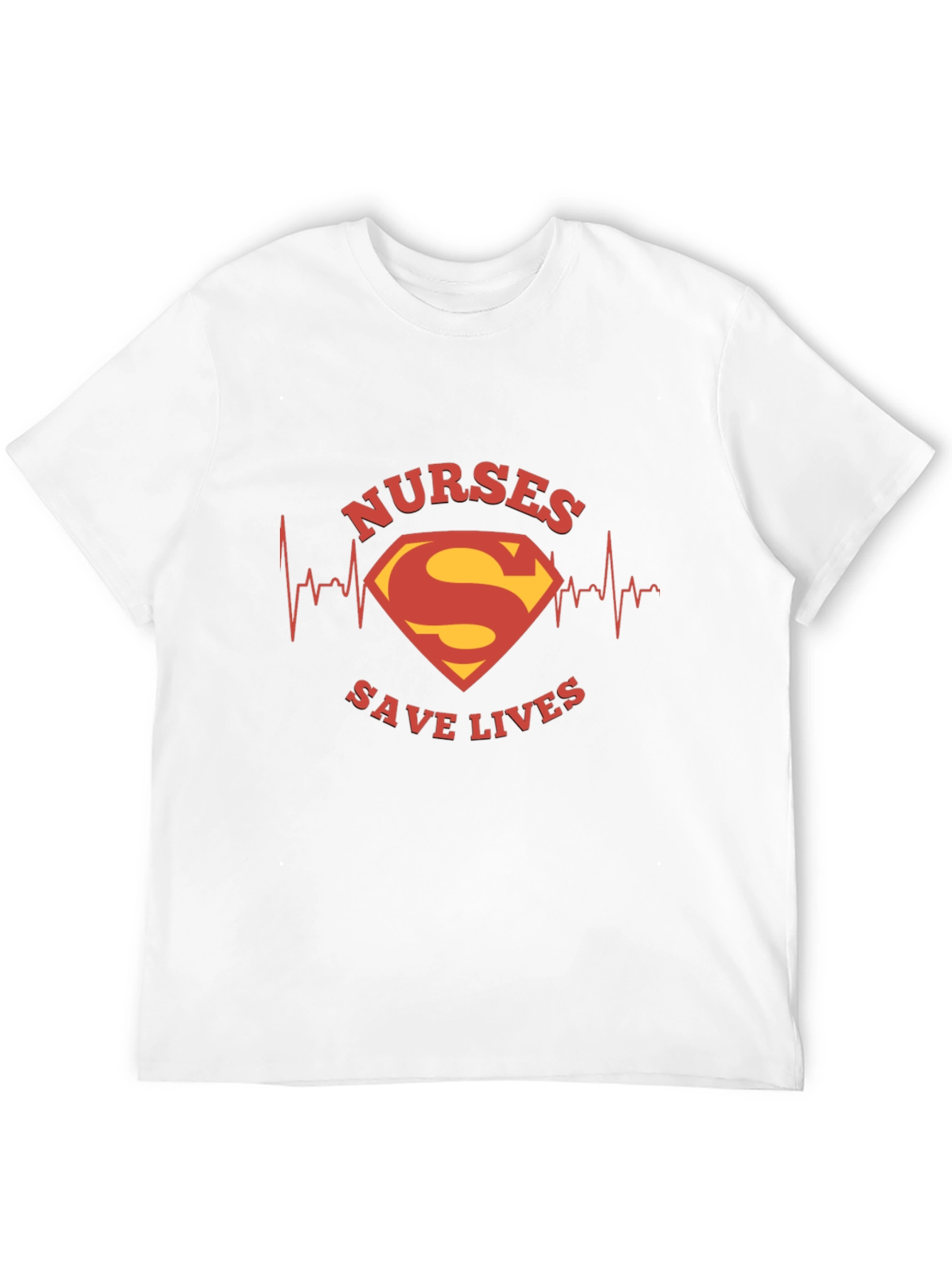 Nurses Save Lives Superman Style Black Tee