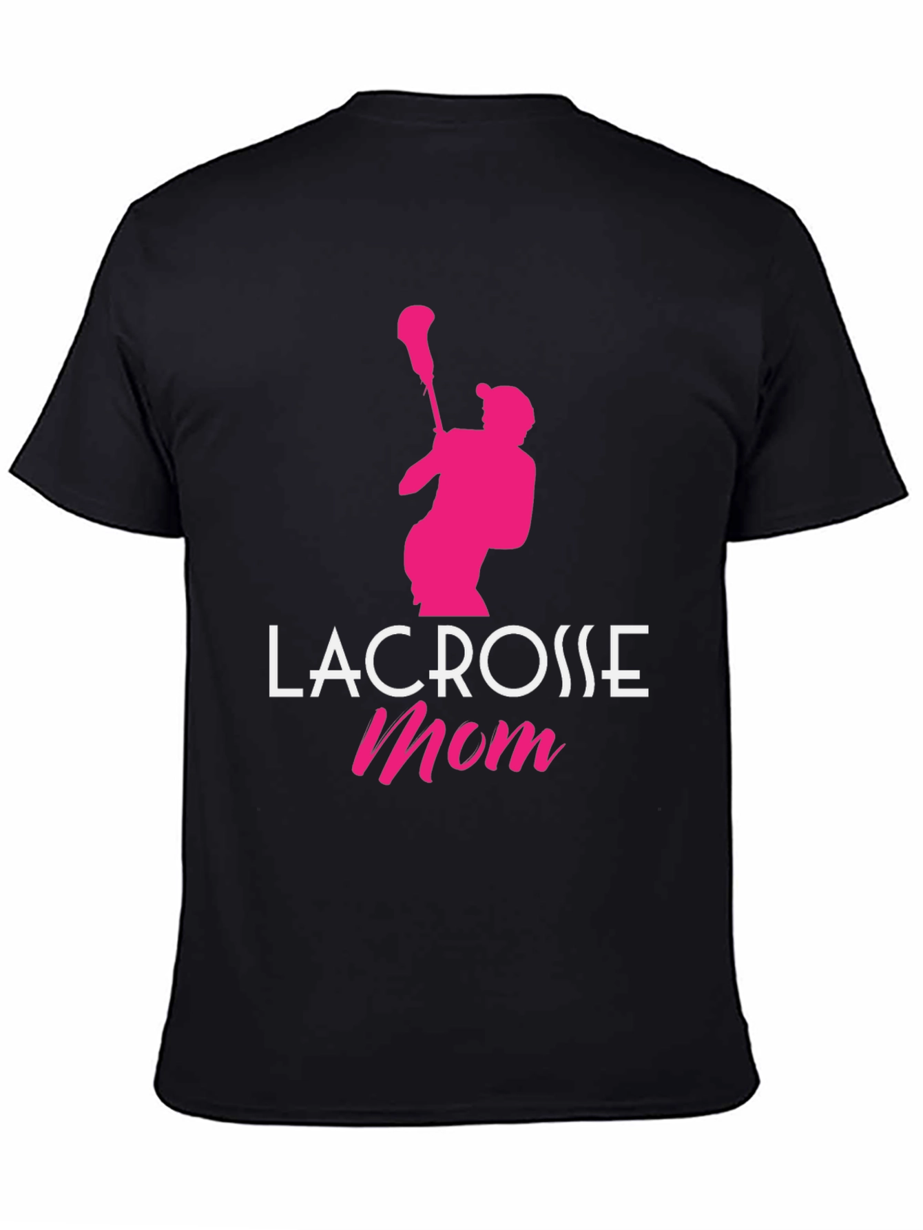Lacrosse Mom Graphic Tee - Black