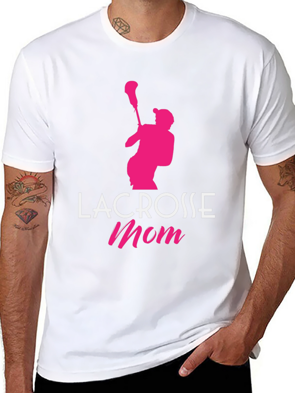 Lacrosse Mom Graphic Tee - Black