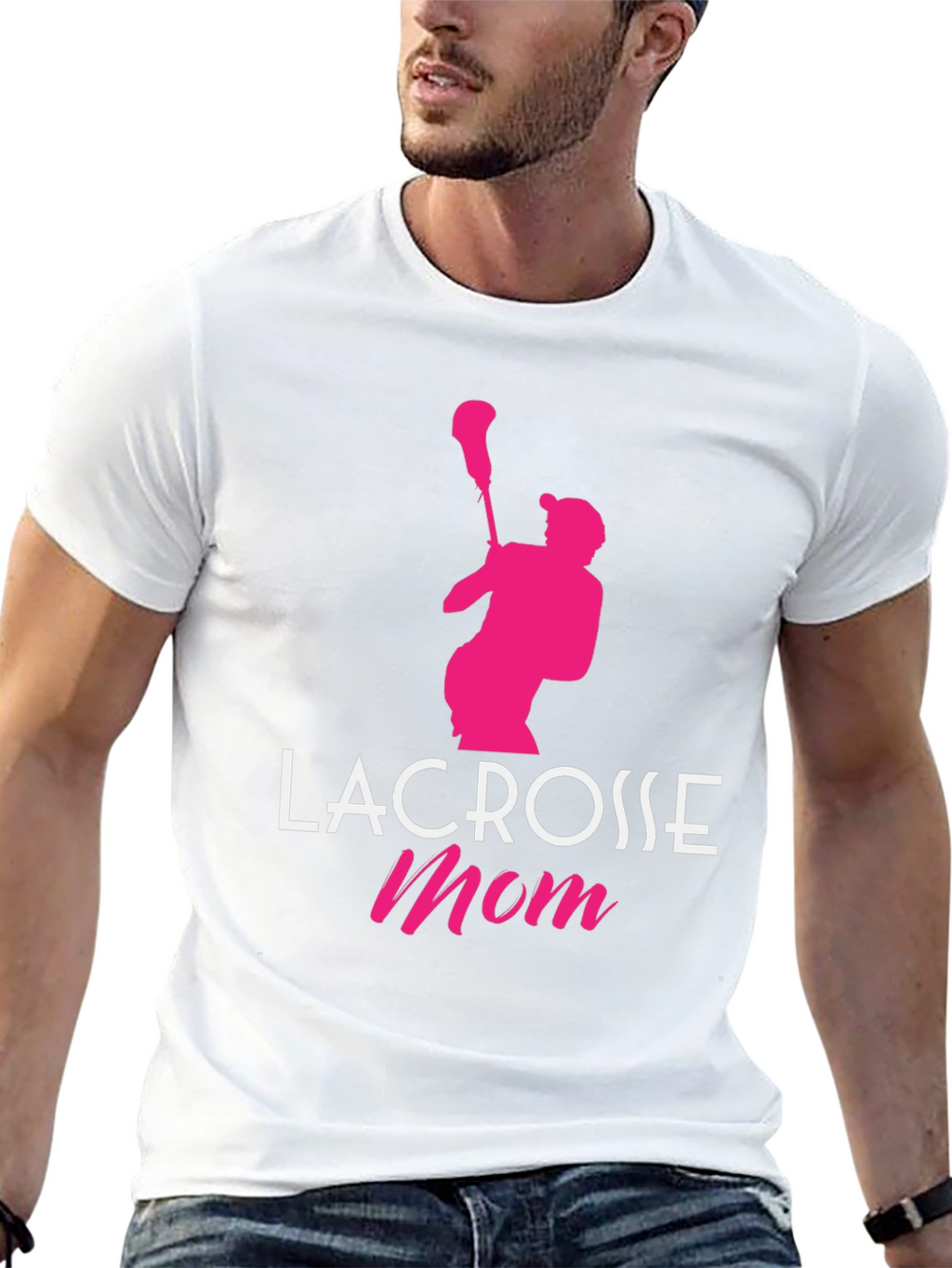 Lacrosse Mom Graphic Tee - Black