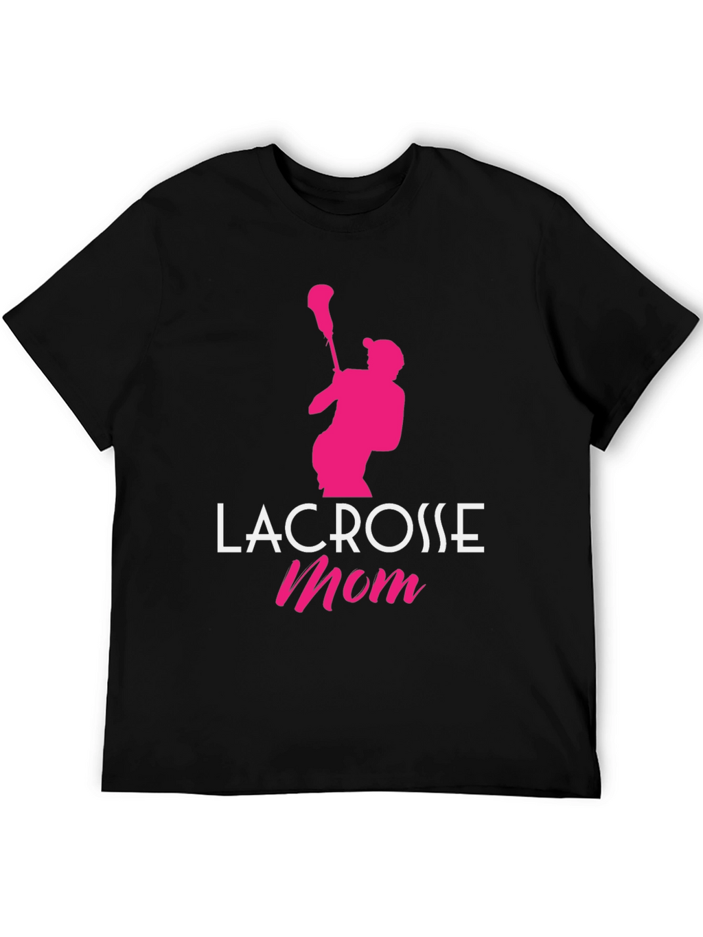 Lacrosse Mom Graphic Tee - Black