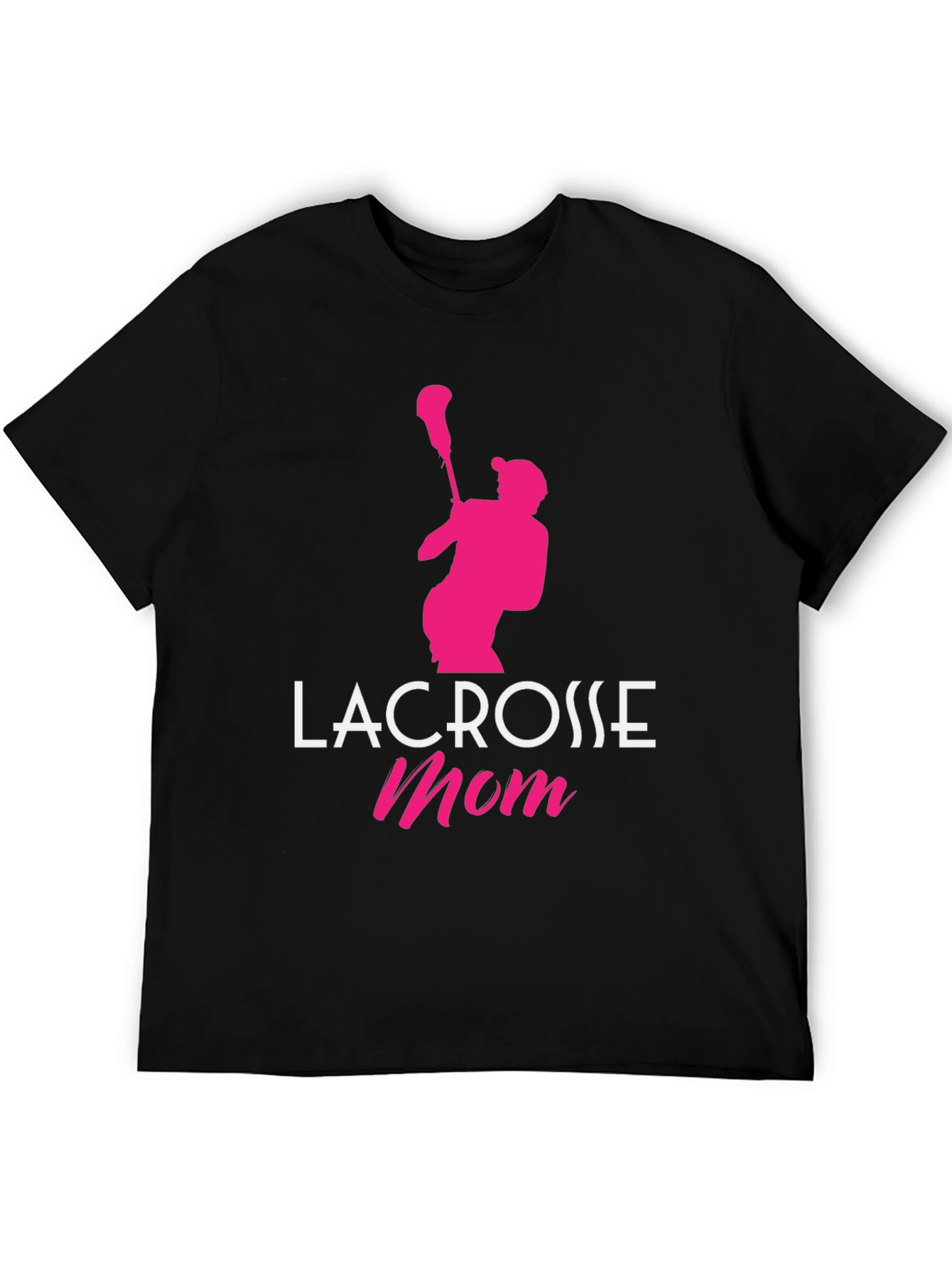 Lacrosse Mom Graphic Tee - Black