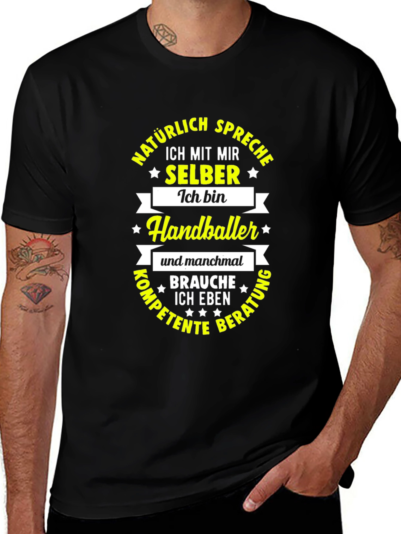 Funny Handball Player T-Shirt - Speaks to Self