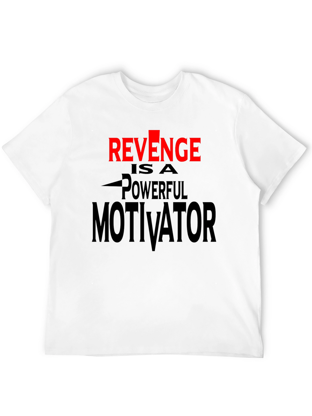 Revenge Motivator Black Graphic T-Shirt