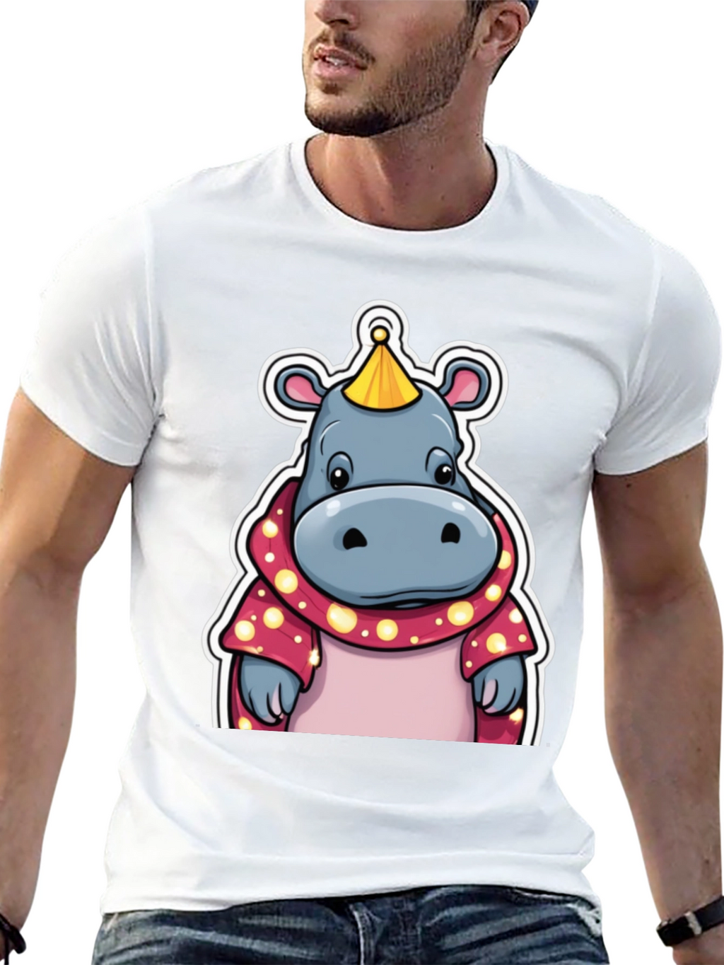 Cartoon Hippo T-Shirt