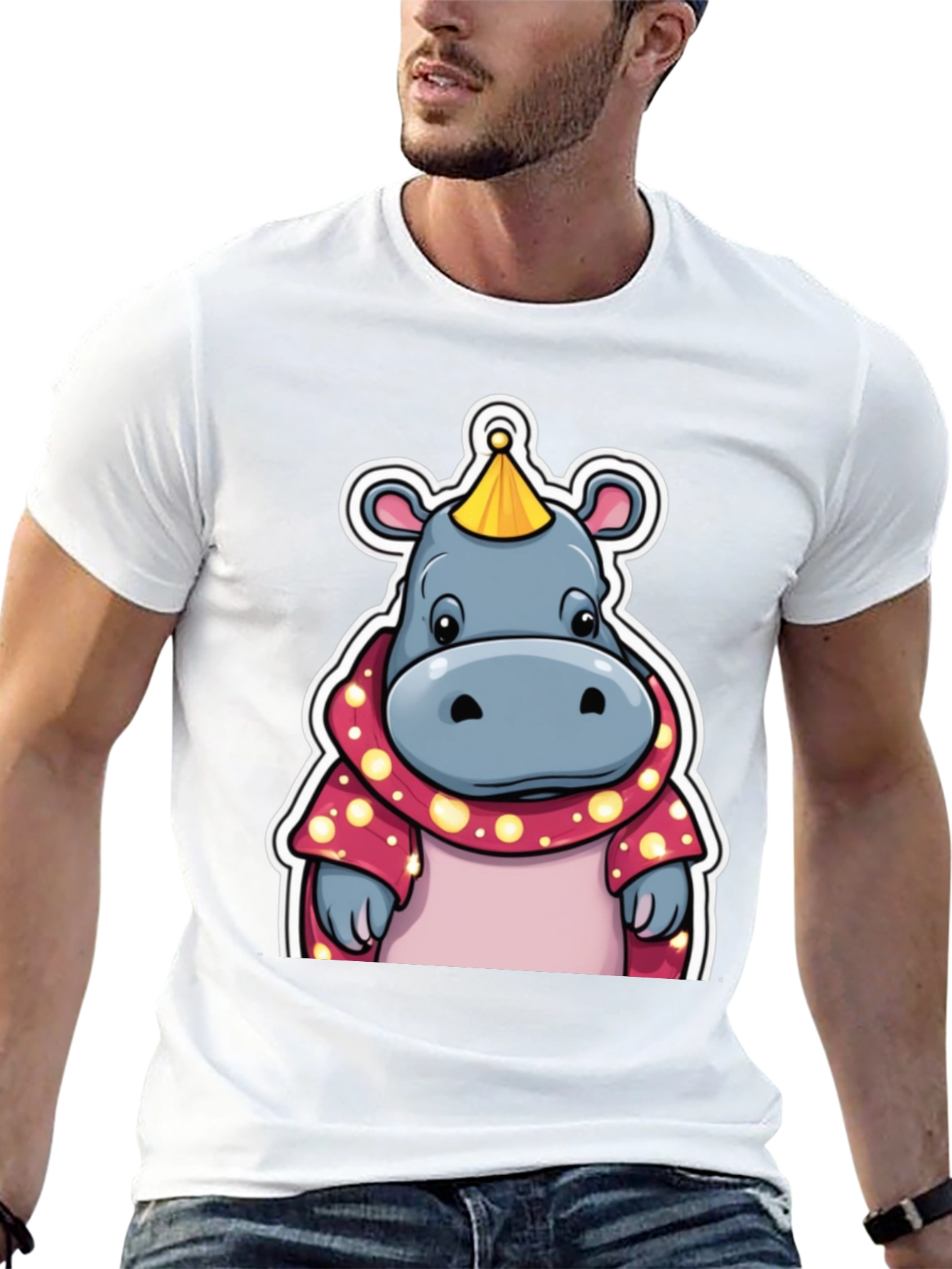 Cartoon Hippo T-Shirt