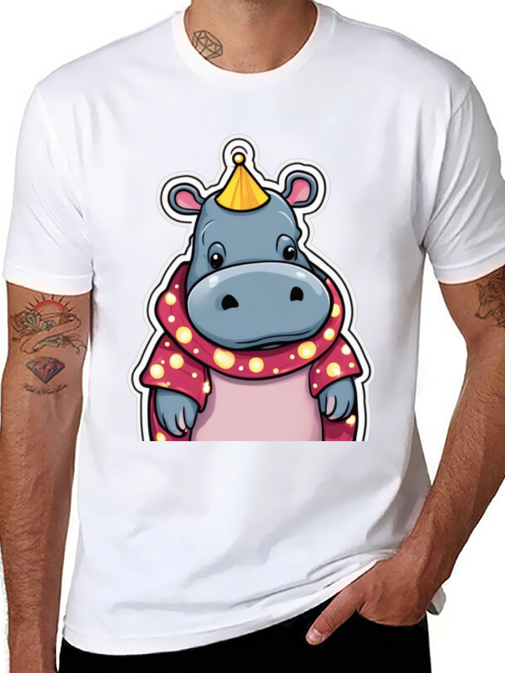 Cartoon Hippo T-Shirt