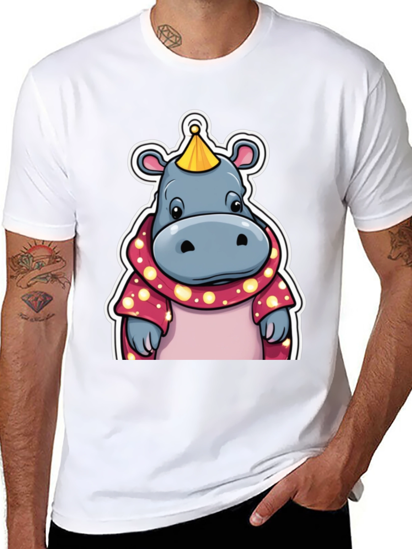 Cartoon Hippo T-Shirt
