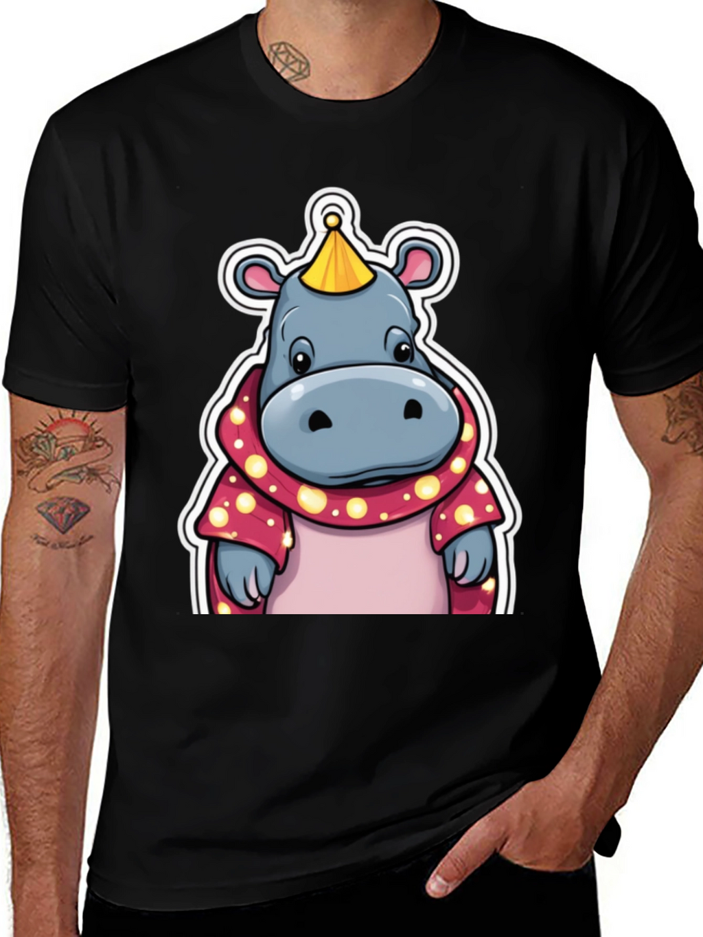 Cartoon Hippo T-Shirt