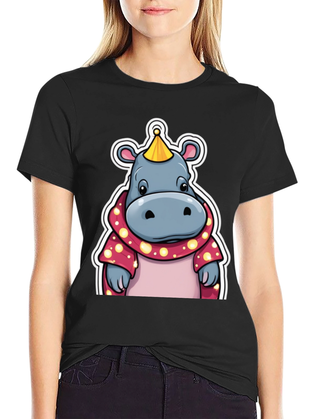 Cartoon Hippo T-Shirt