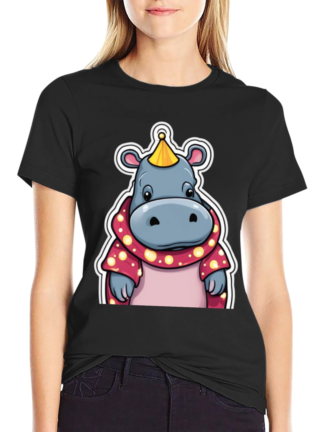 Cartoon Hippo T-Shirt