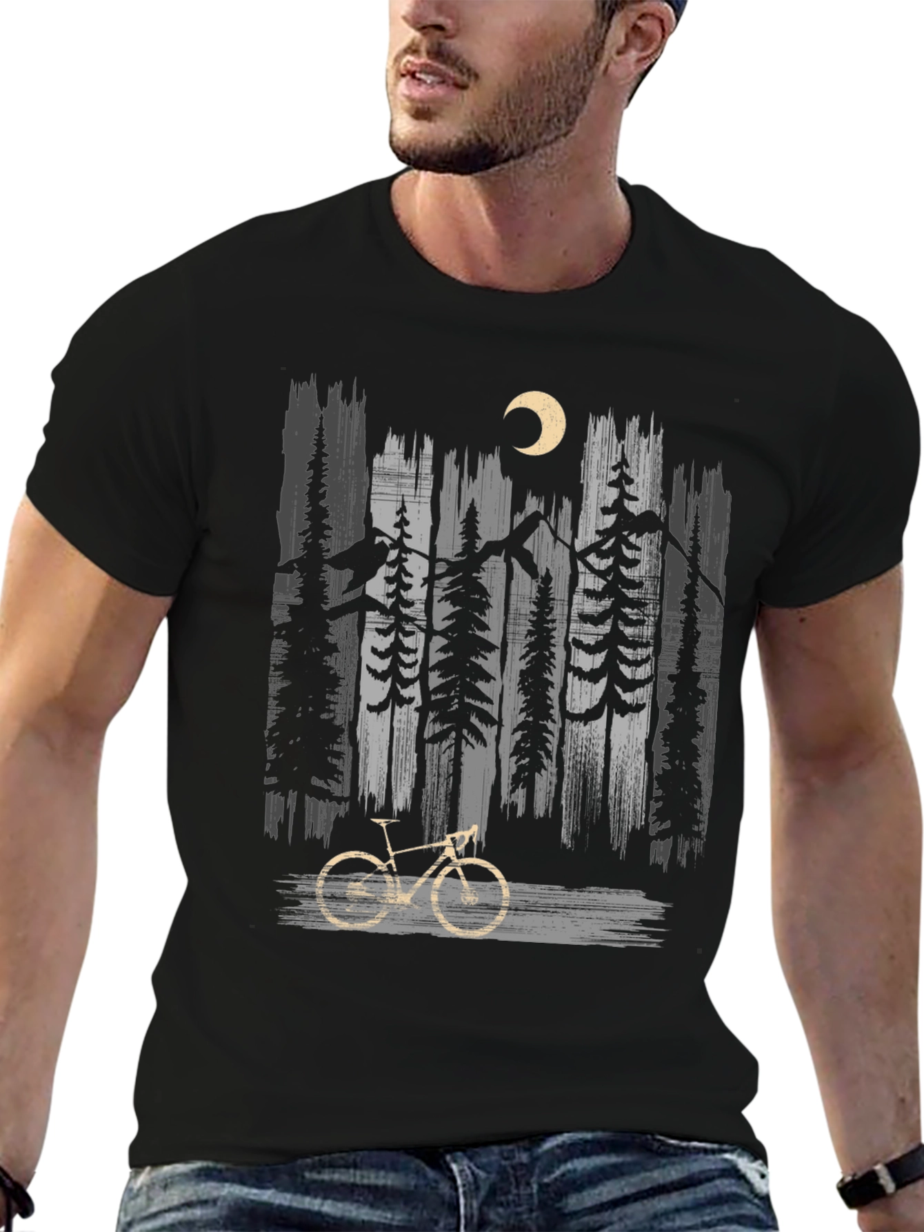 Mountain Bike & Forest Graphic Tee