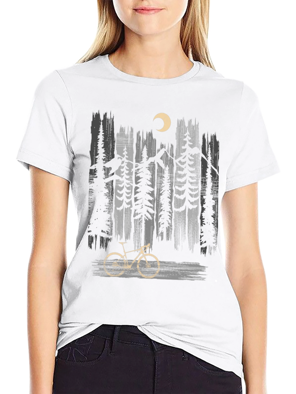 Mountain Bike & Forest Graphic Tee
