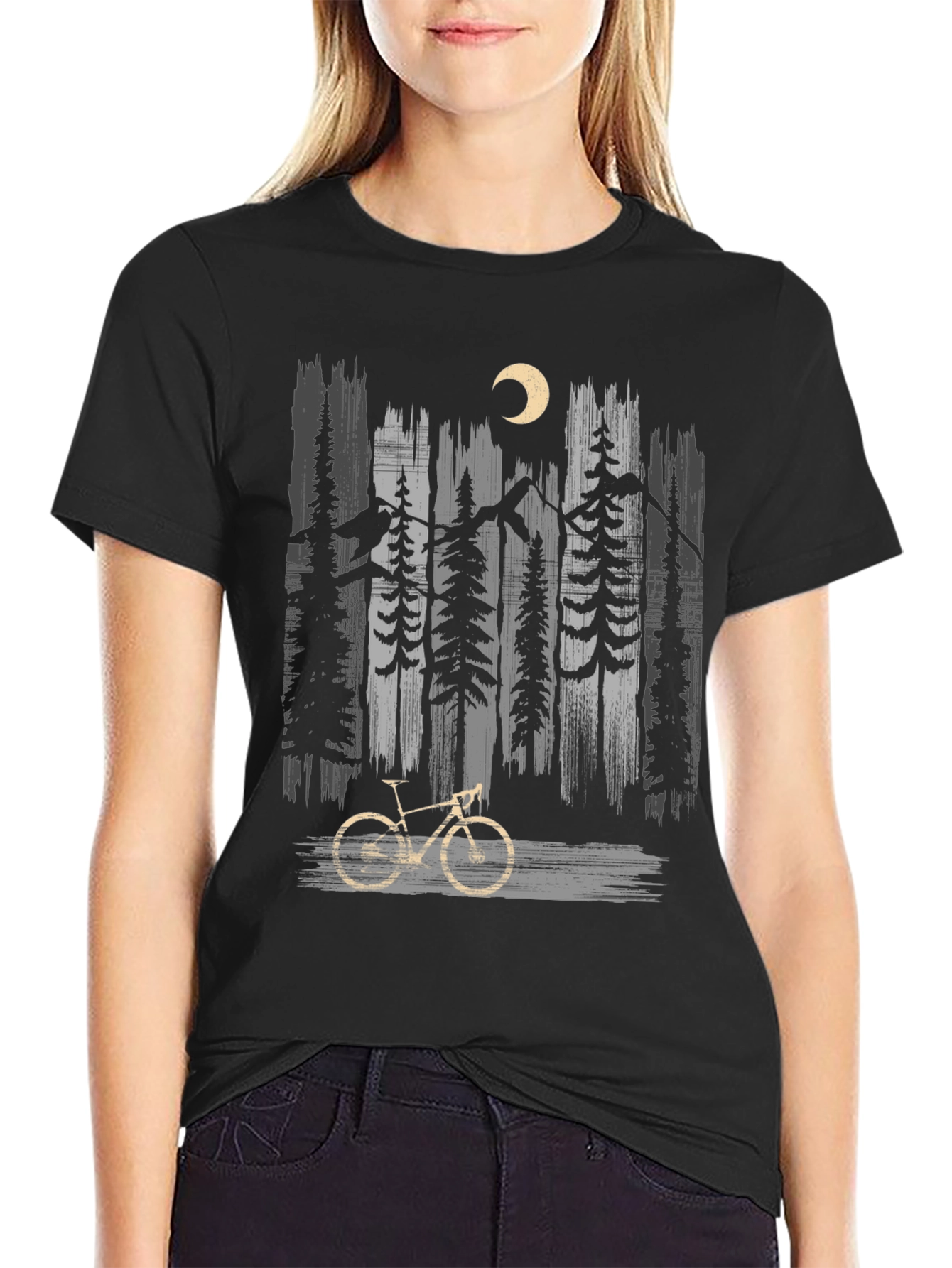 Mountain Bike & Forest Graphic Tee