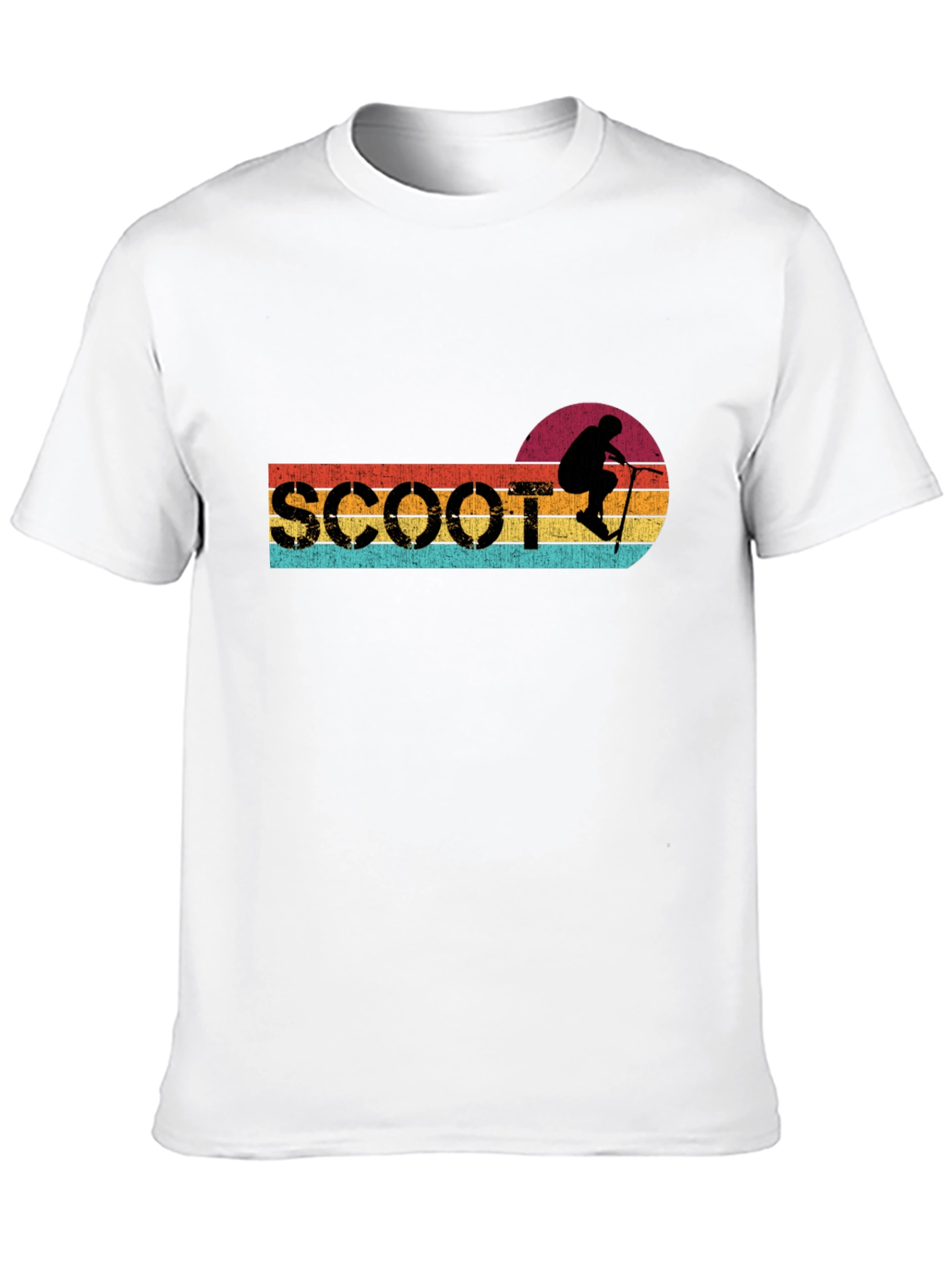 Retro Scoot T-Shirt - Vintage Scooter Rider Graphic Tee