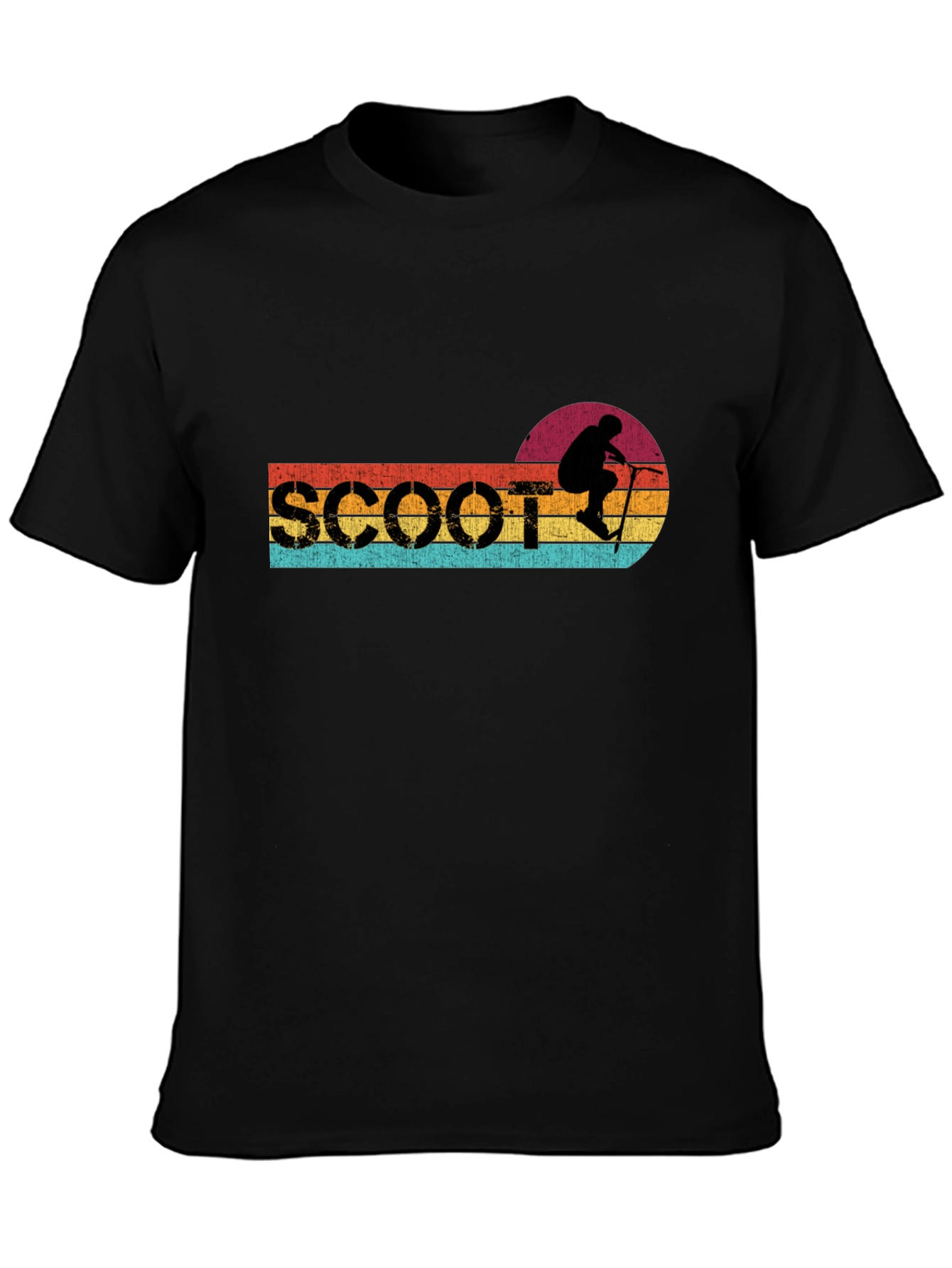 Retro Scoot T-Shirt - Vintage Scooter Rider Graphic Tee