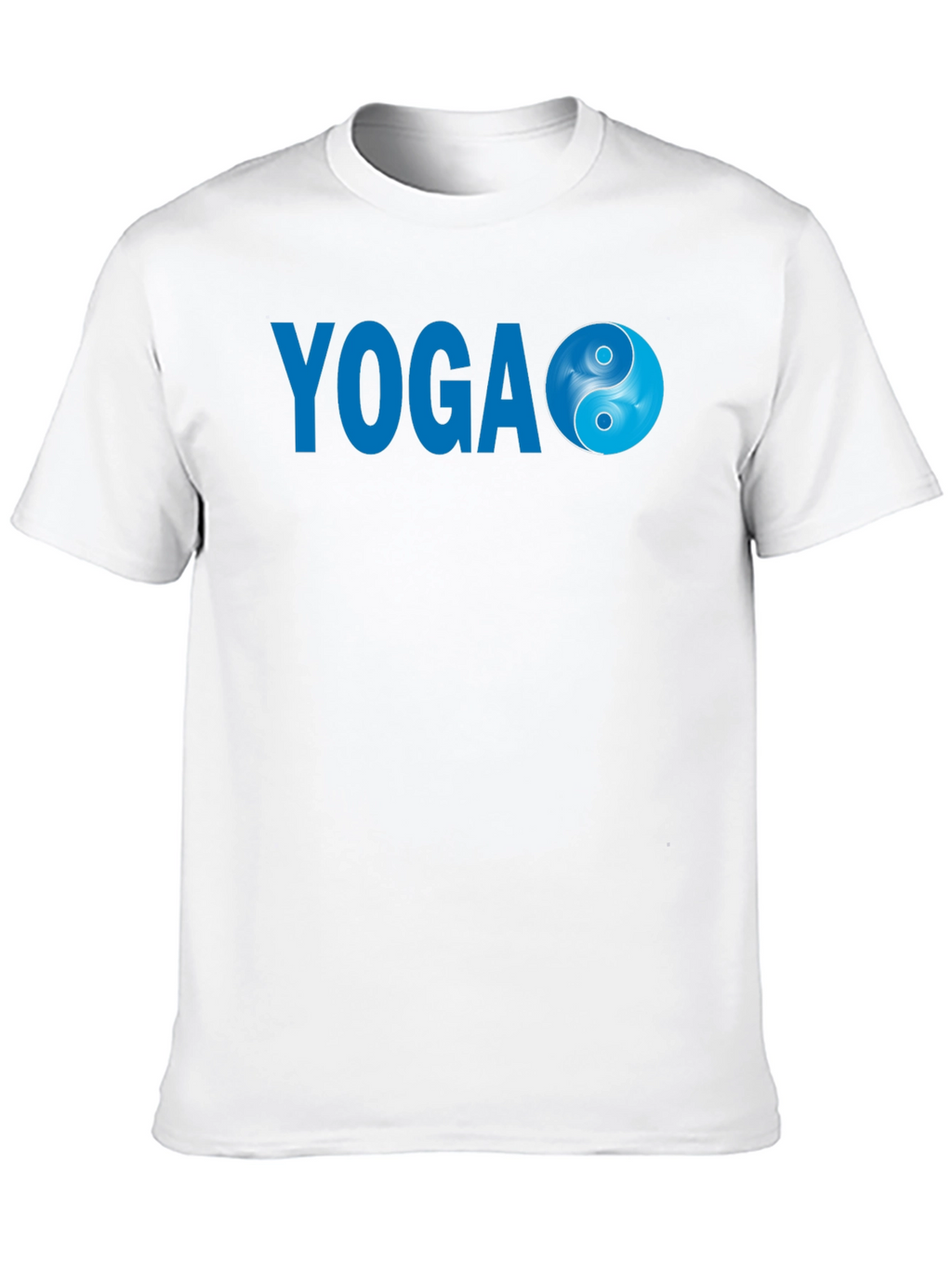 Yoga Yin Yang Graphic Tee - Black Cotton Blend