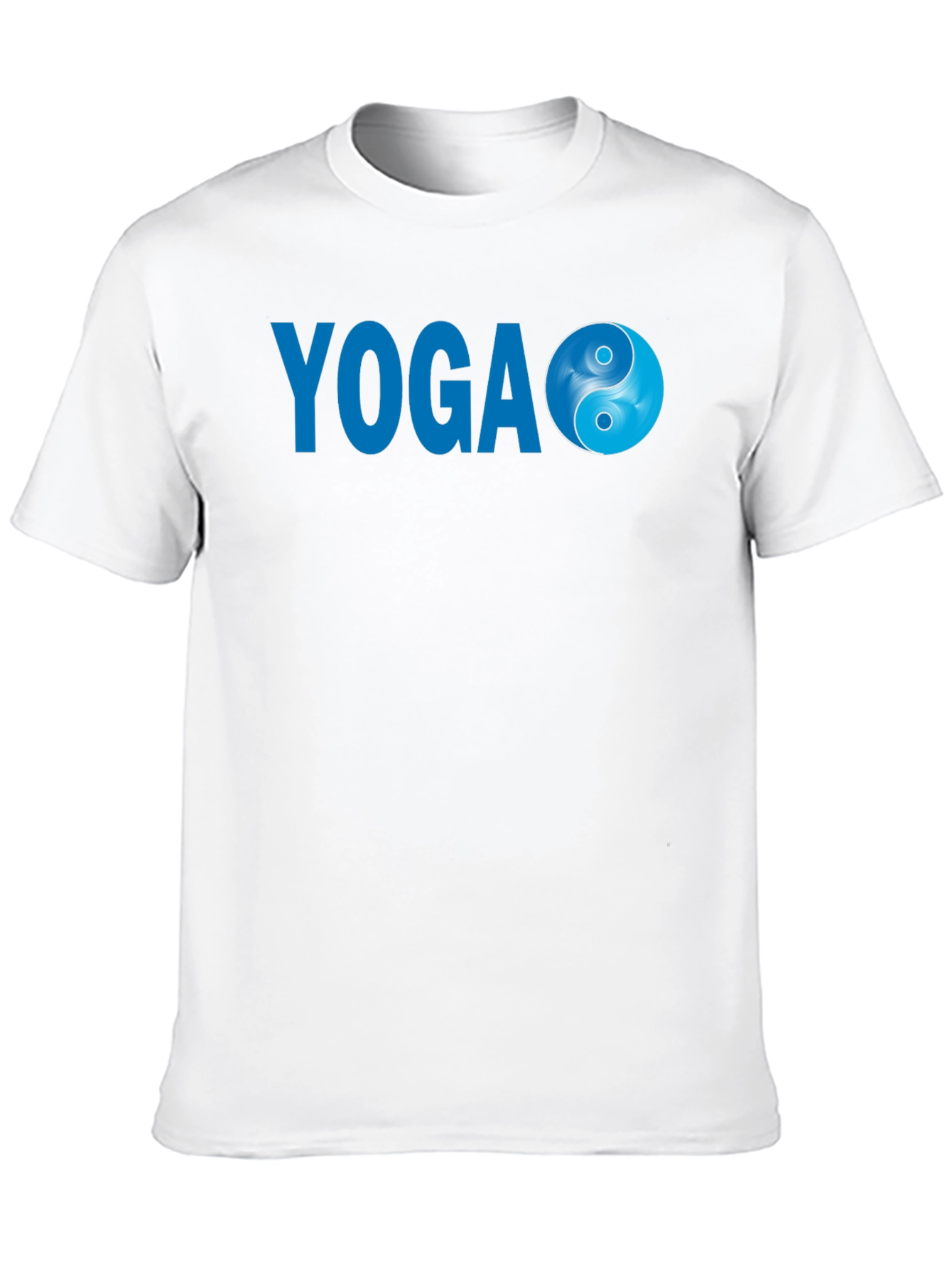 Yoga Yin Yang Graphic Tee - Black Cotton Blend