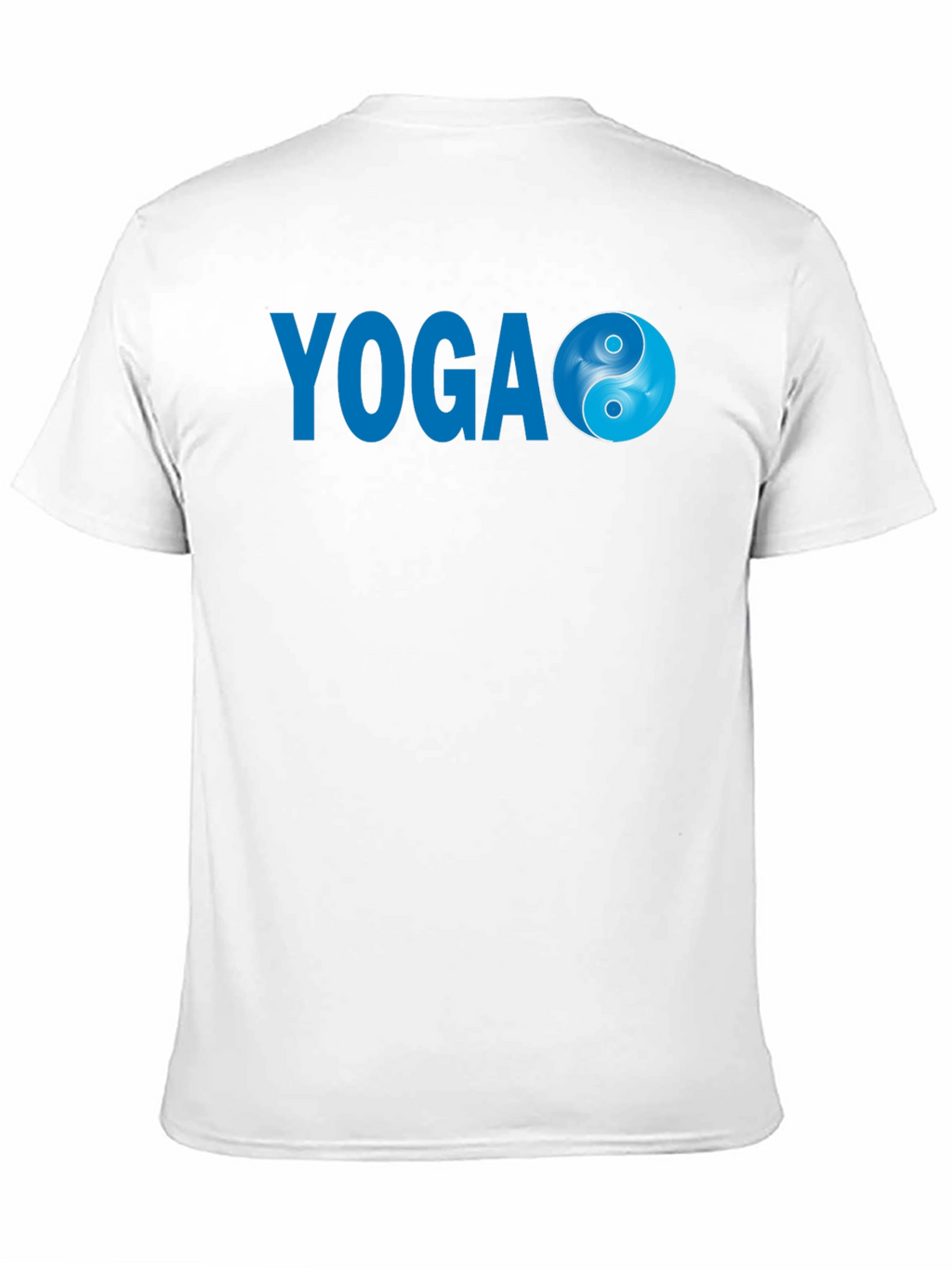 Yoga Yin Yang Graphic Tee - Black Cotton Blend