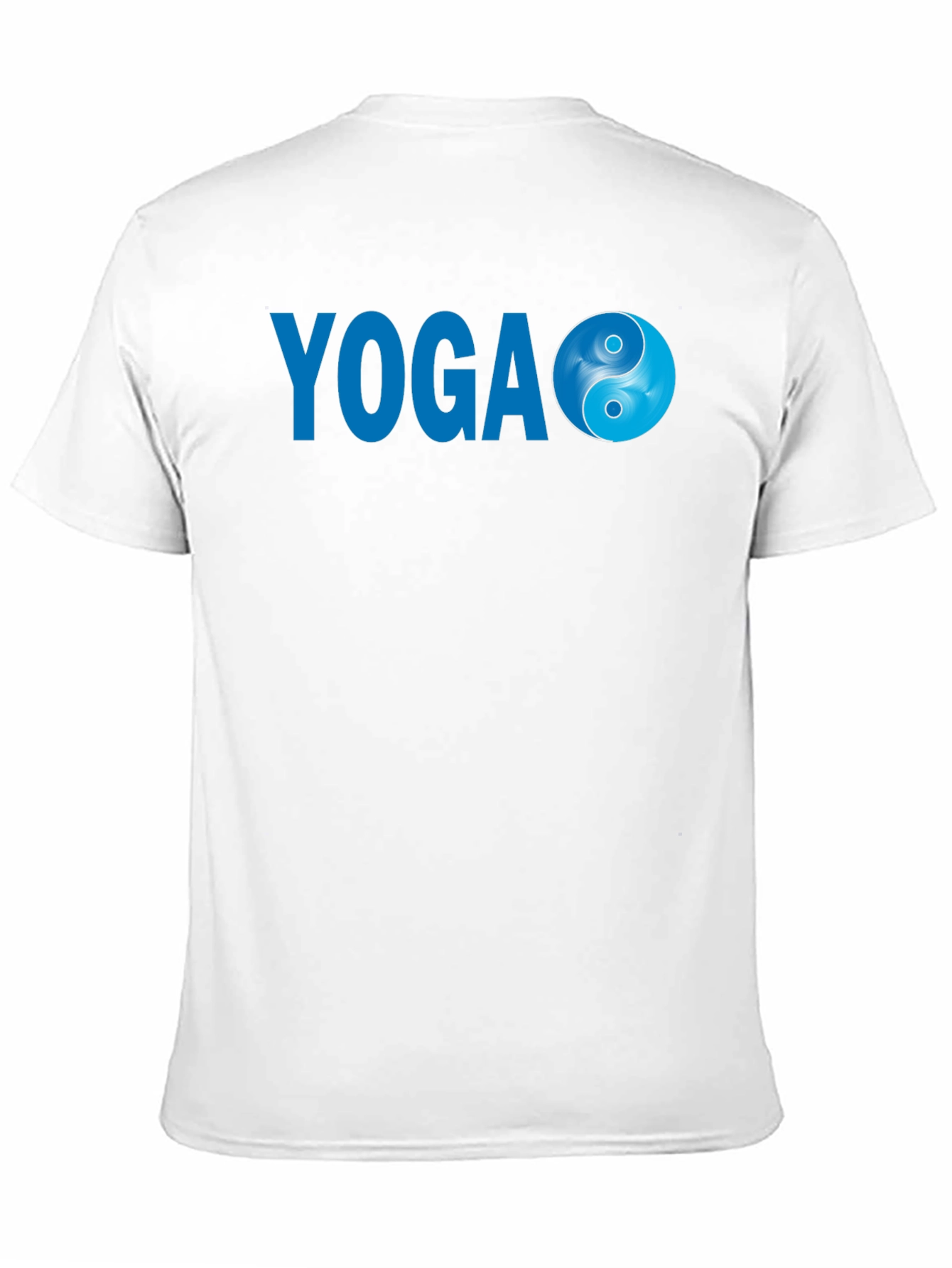 Yoga Yin Yang Graphic Tee - Black Cotton Blend