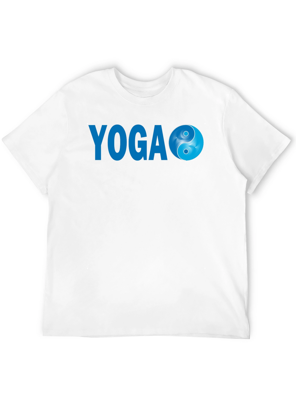 Yoga Yin Yang Graphic Tee - Black Cotton Blend
