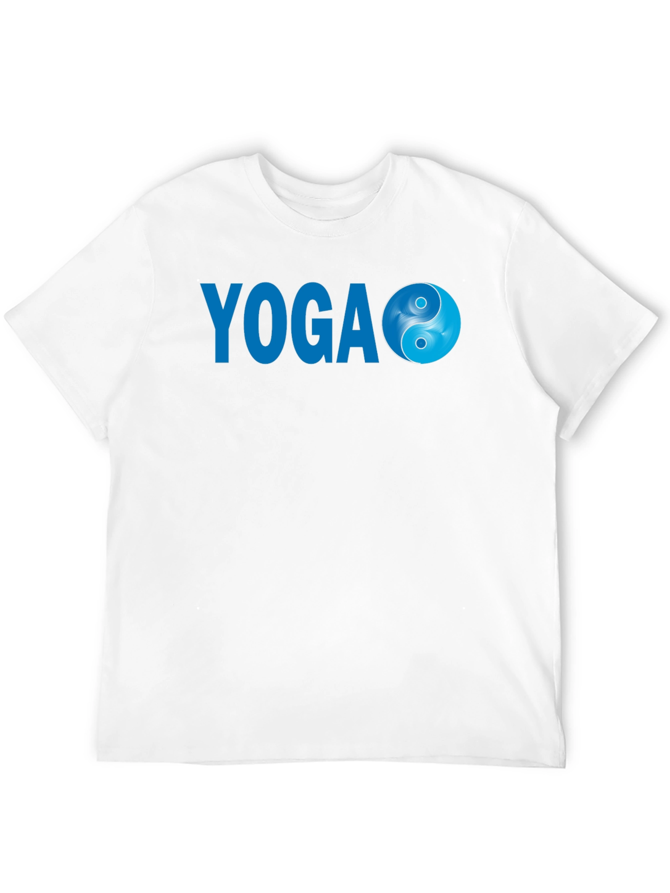 Yoga Yin Yang Graphic Tee - Black Cotton Blend