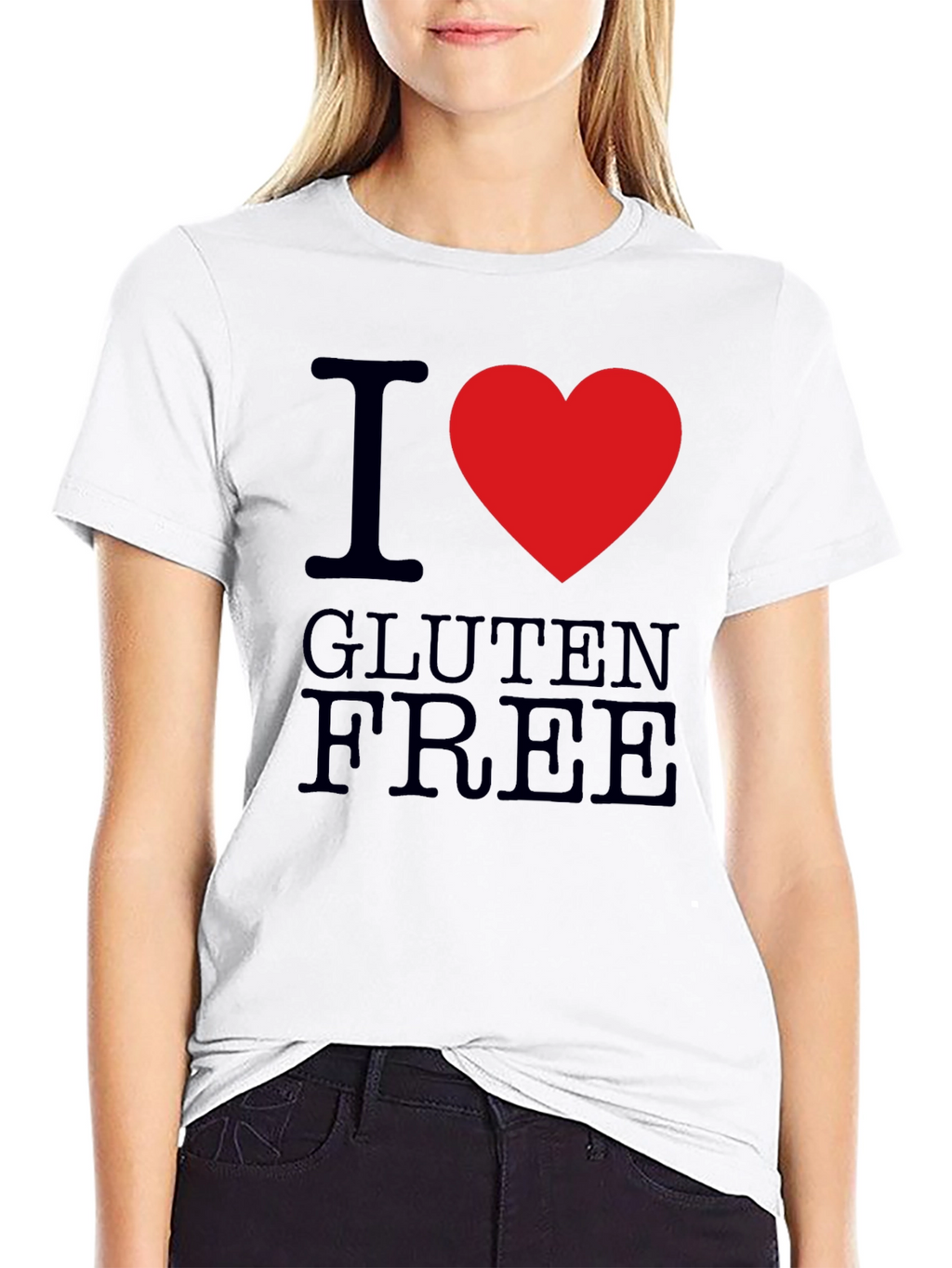 I Heart Gluten Free T-Shirt - Mens Black Tee