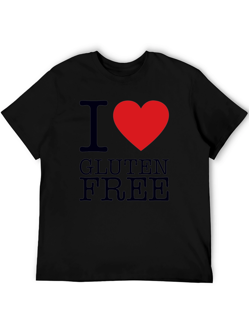 I Heart Gluten Free T-Shirt - Mens Black Tee